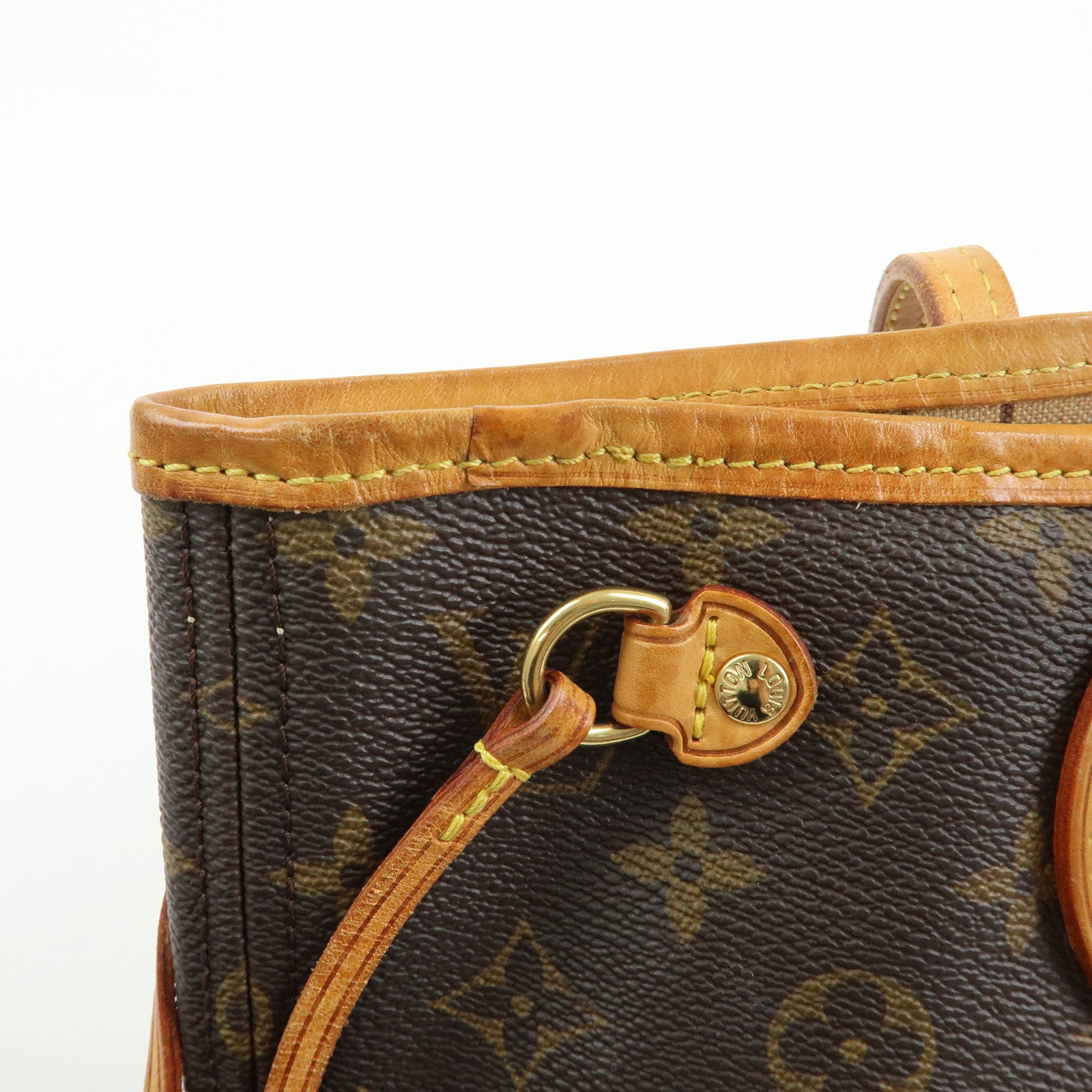 Louis Vuitton Monogram Neverfull PM Tote Bag Hand Bag Brown M40155