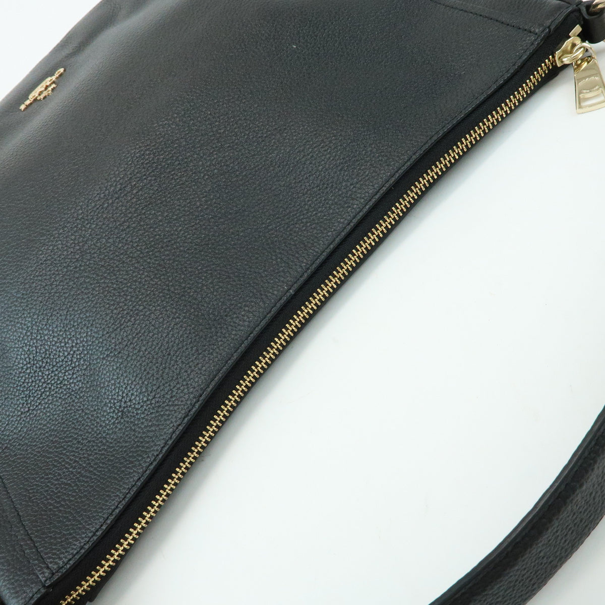 COACH Chelsea Hobo 32 Leather Shoulder Bag Hand Bag Black