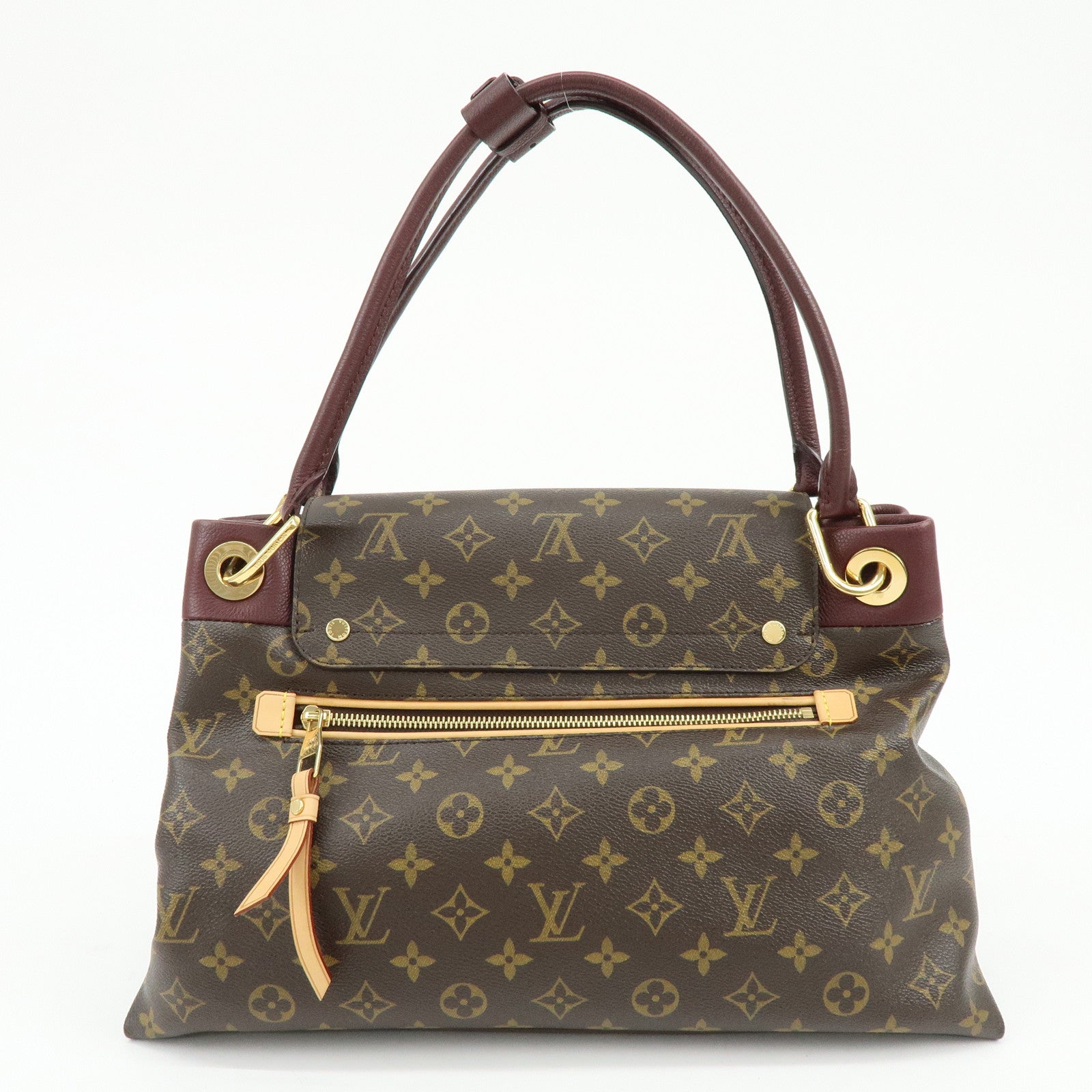 Louis Vuitton Monogram Olympe Canvas Hand Bag Shoulder Bag Brown M40579