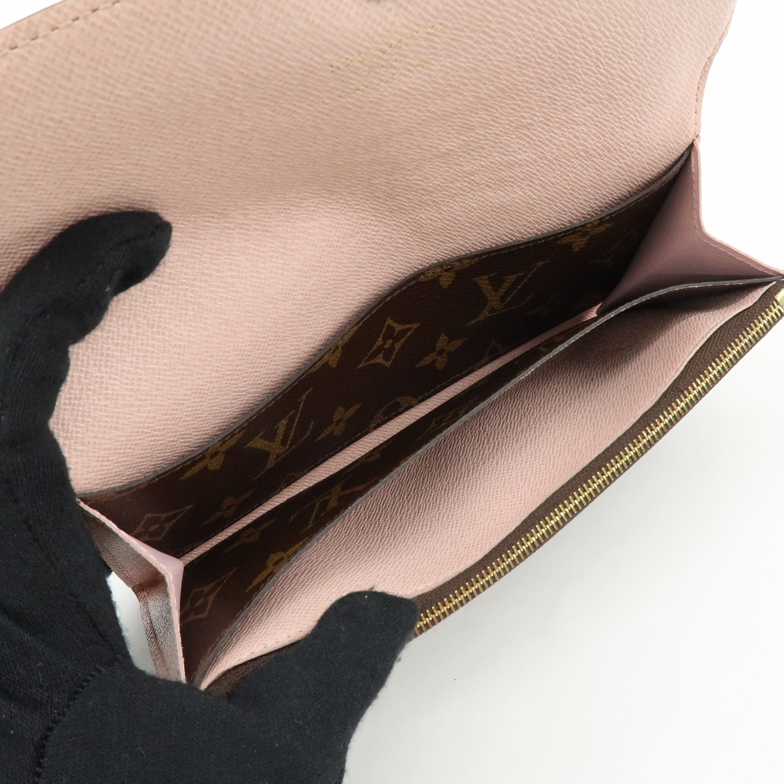 Louis Vuitton Monogram Portefeuille Emilie Long Wallet Brown M61289