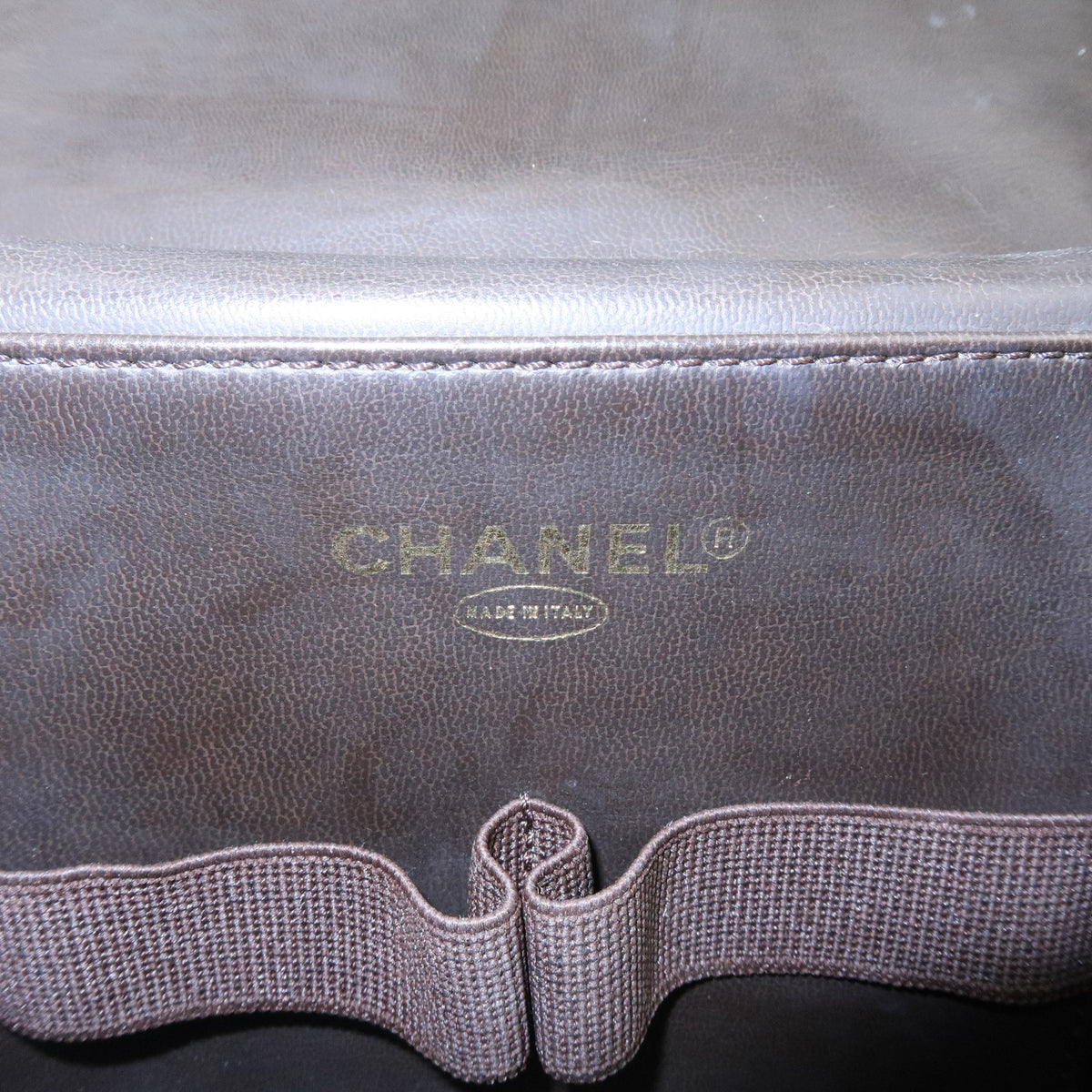 CHANEL COCO Mark Caviarskin 2WAY Bag Cosmetic Bag Black A07061