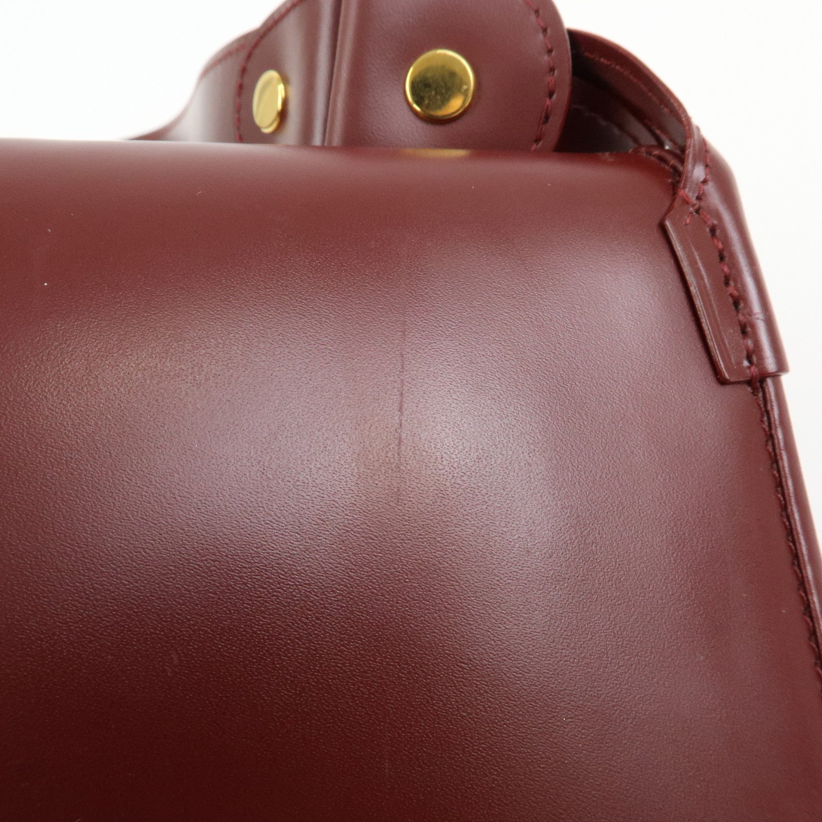 Cartier Must de Cartier Leather Shoulder Bag Bordeaux