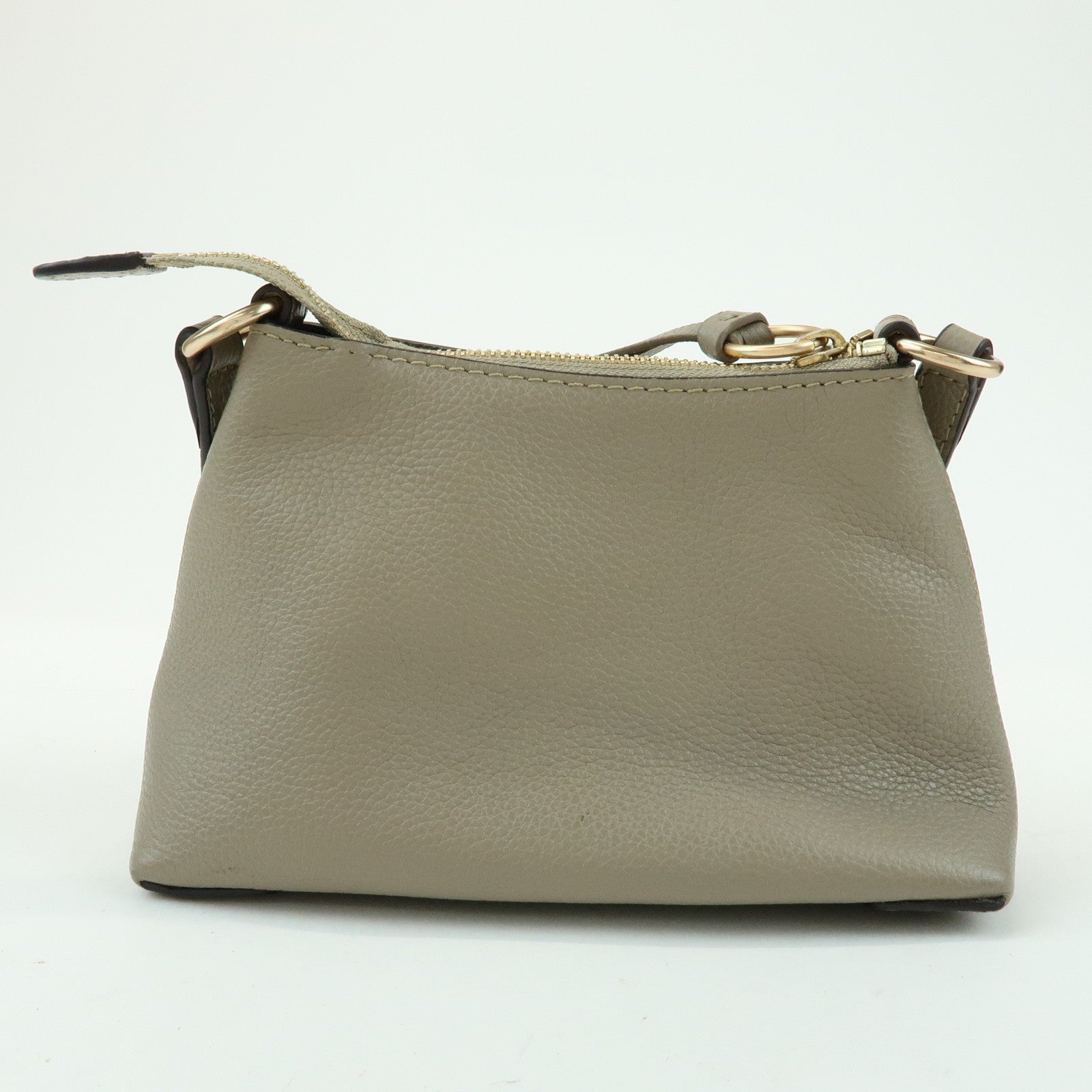 Chloe See by Chloe Joan Leather Suede Mini 2Way Bag Hand Bag Greige