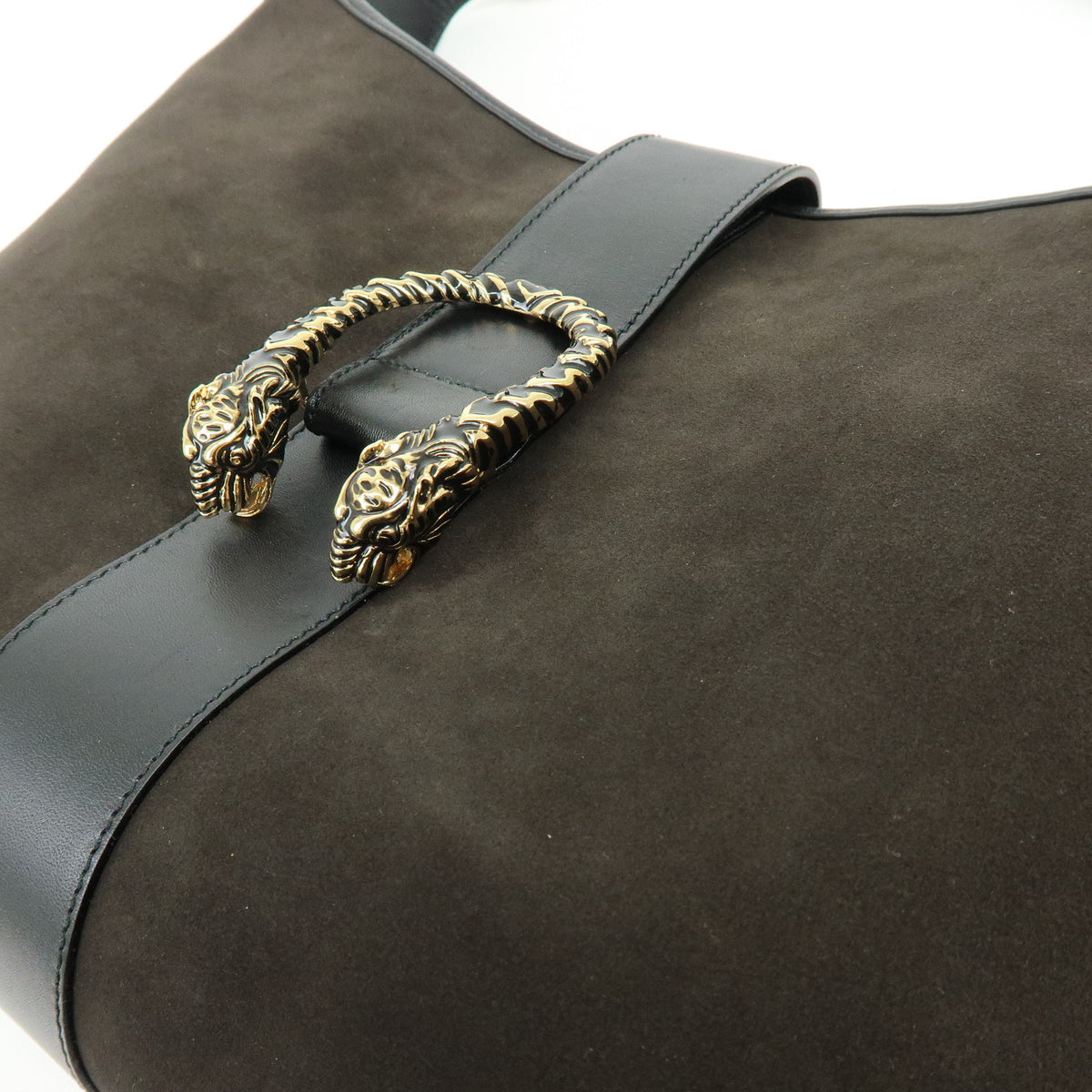 GUCCI Dionysus Suede Leather Shoulder Bag Hand Bag Dark Brown 001.4067