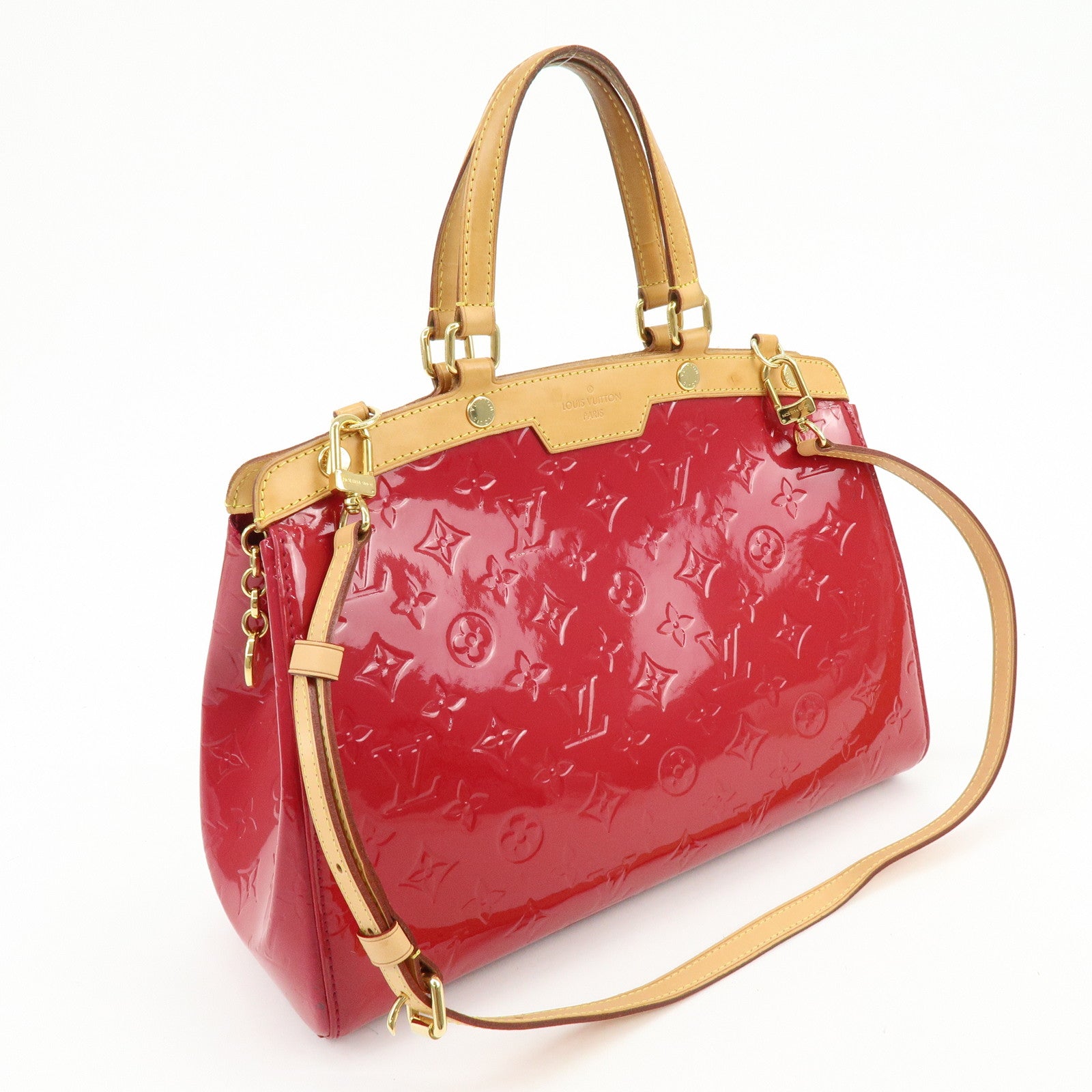 Louis Vuitton Vernis Brea MM 2Way Bag Hand Bag Rose Indien M91798