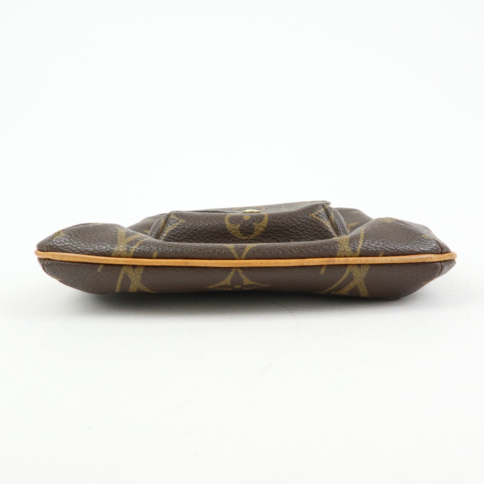 Louis Vuitton Monogram Partition Pouch Wristlet Bag Brown M51901