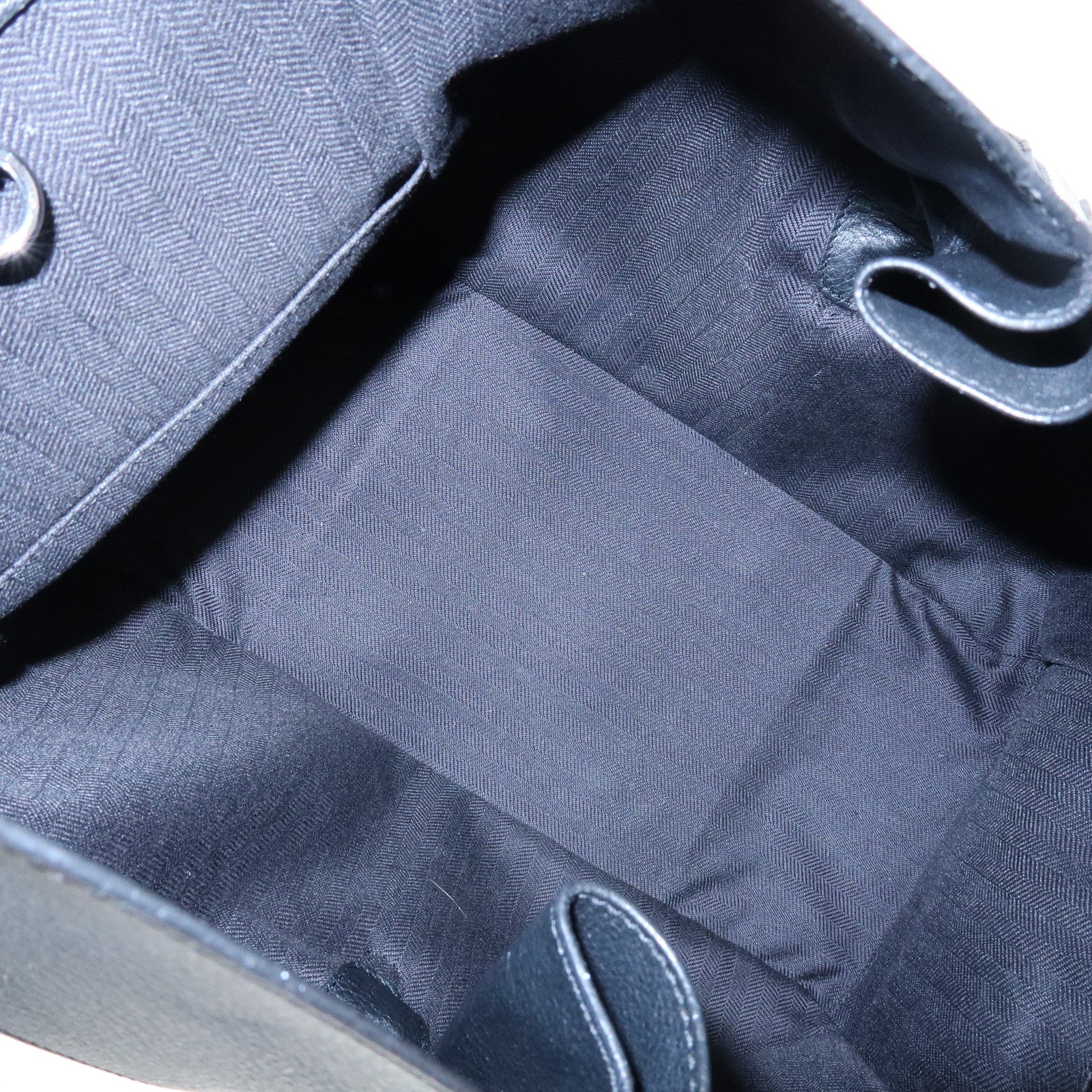 LOEWE Anagram Hammock Medium Leather Shoulder Crossbody Bag Black