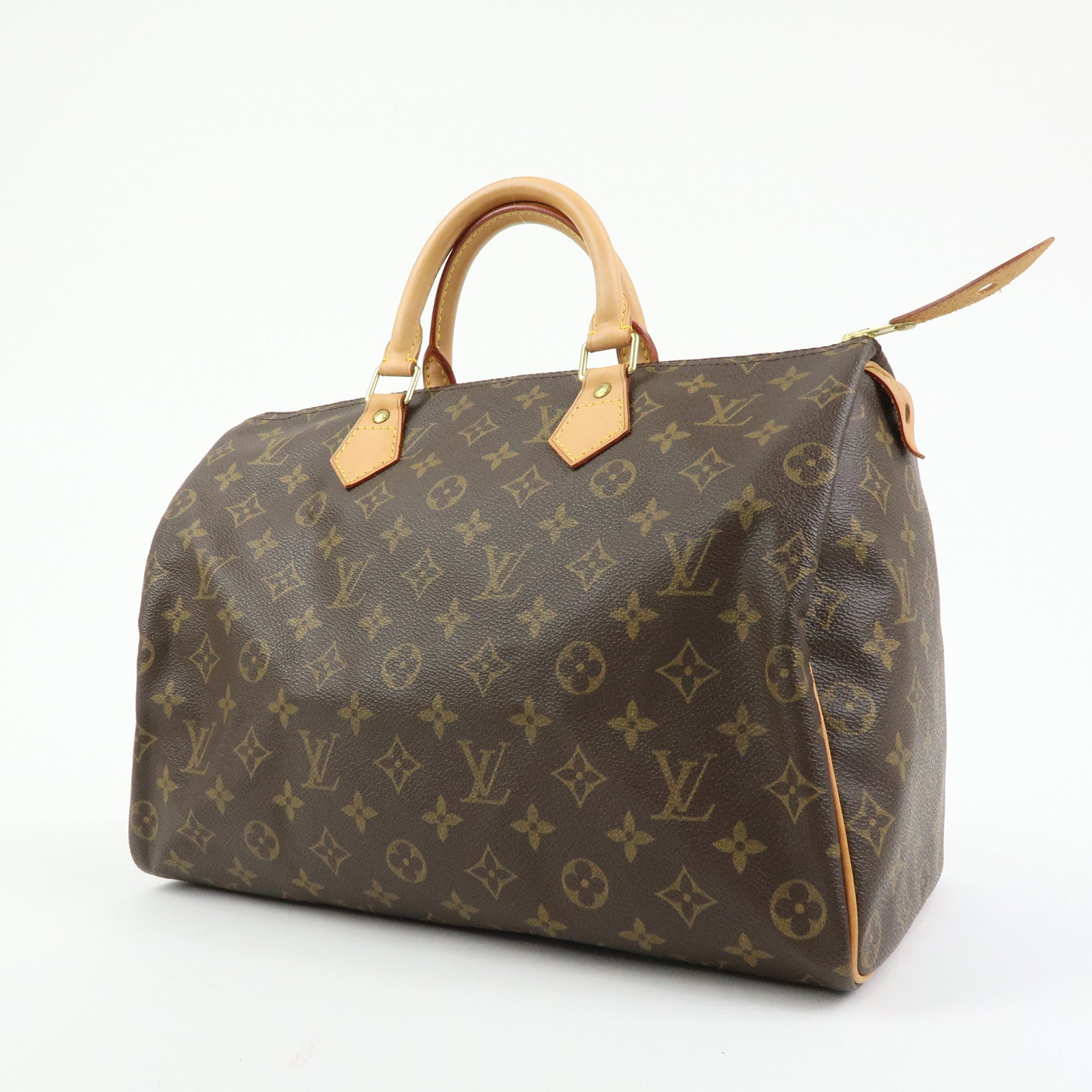 Louis Vuitton Monogram Speedy 35 Boston Bag Hand Bag Brown M41524