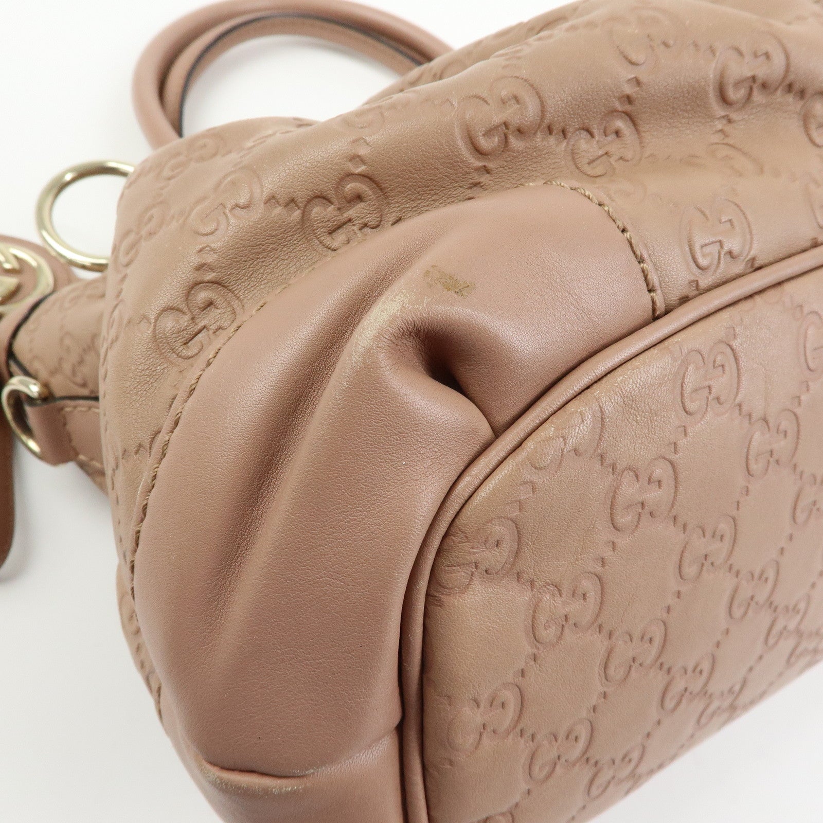 GUCCI Sukey Interlocking G Leather 2Way Shoulder Hand Bag 247902