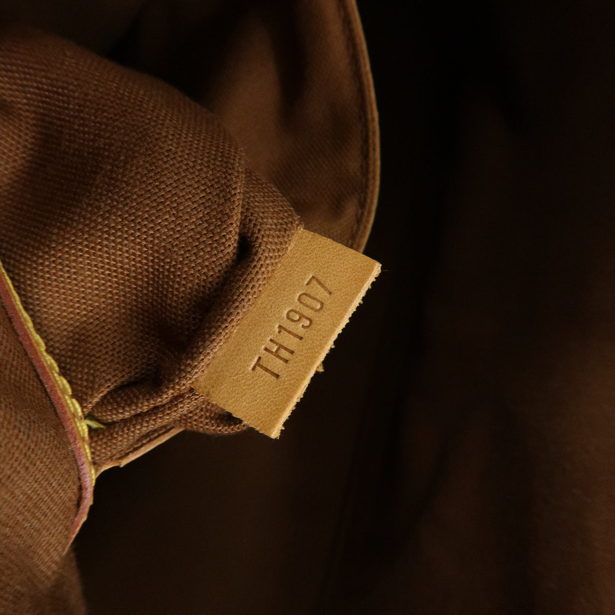 Louis Vuitton Monogram Alma Canvas Leather Hand Bag Brown M51130