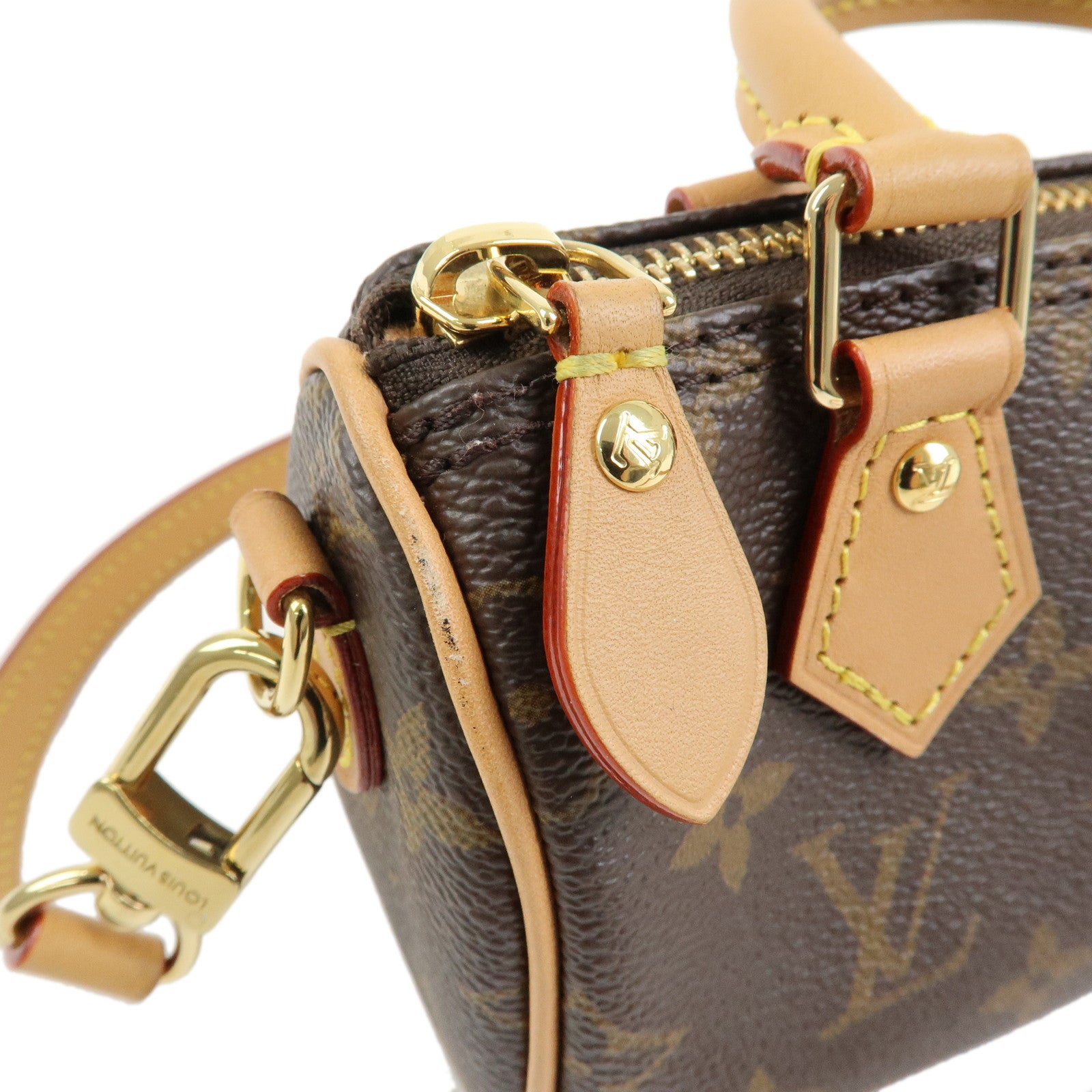 Louis Vuitton Monogram Nano Speedy 2Way Bag Mini Boston Bag M81085