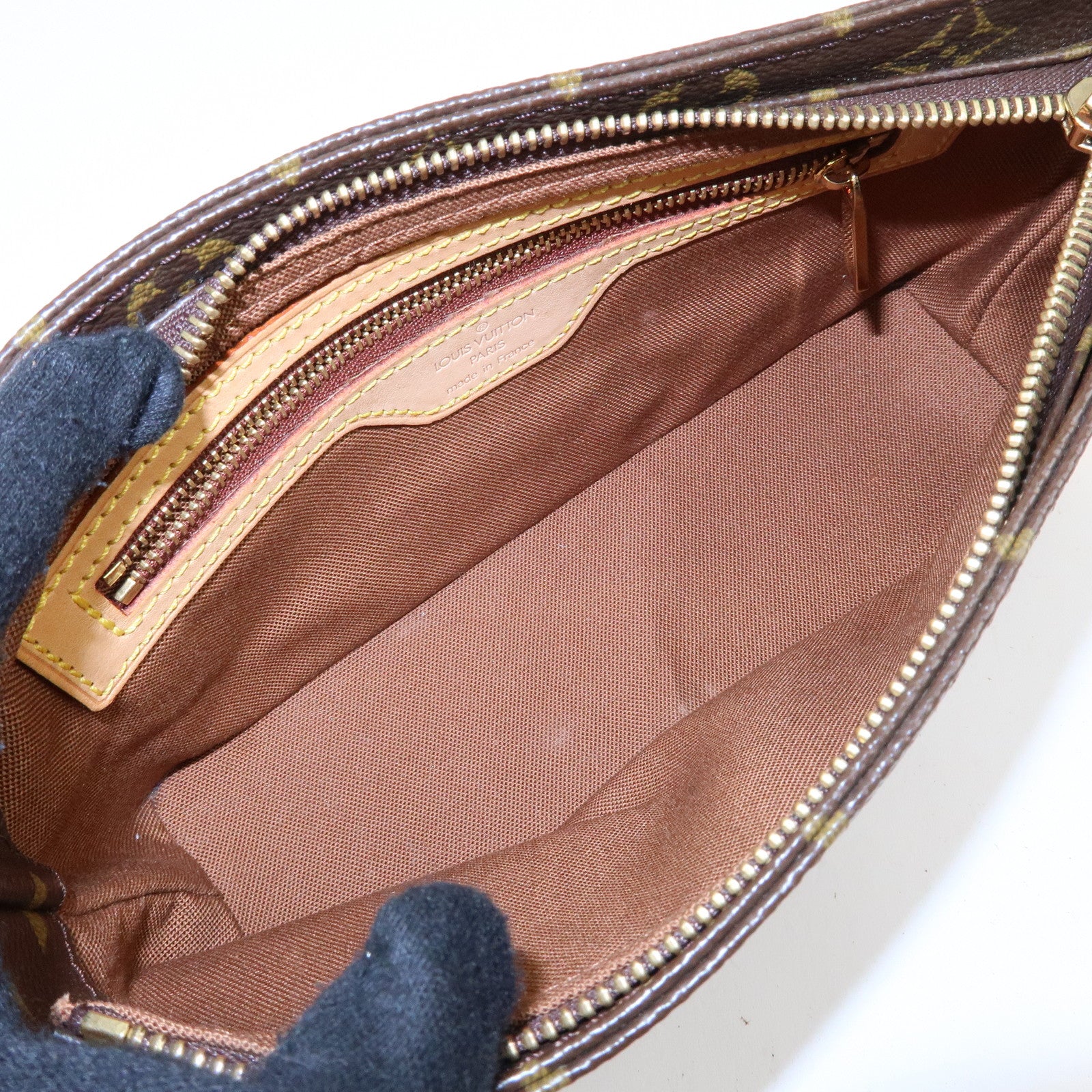 Louis Vuitton Monogram Trotteur Canvas Shoulder Bag Brown M51240