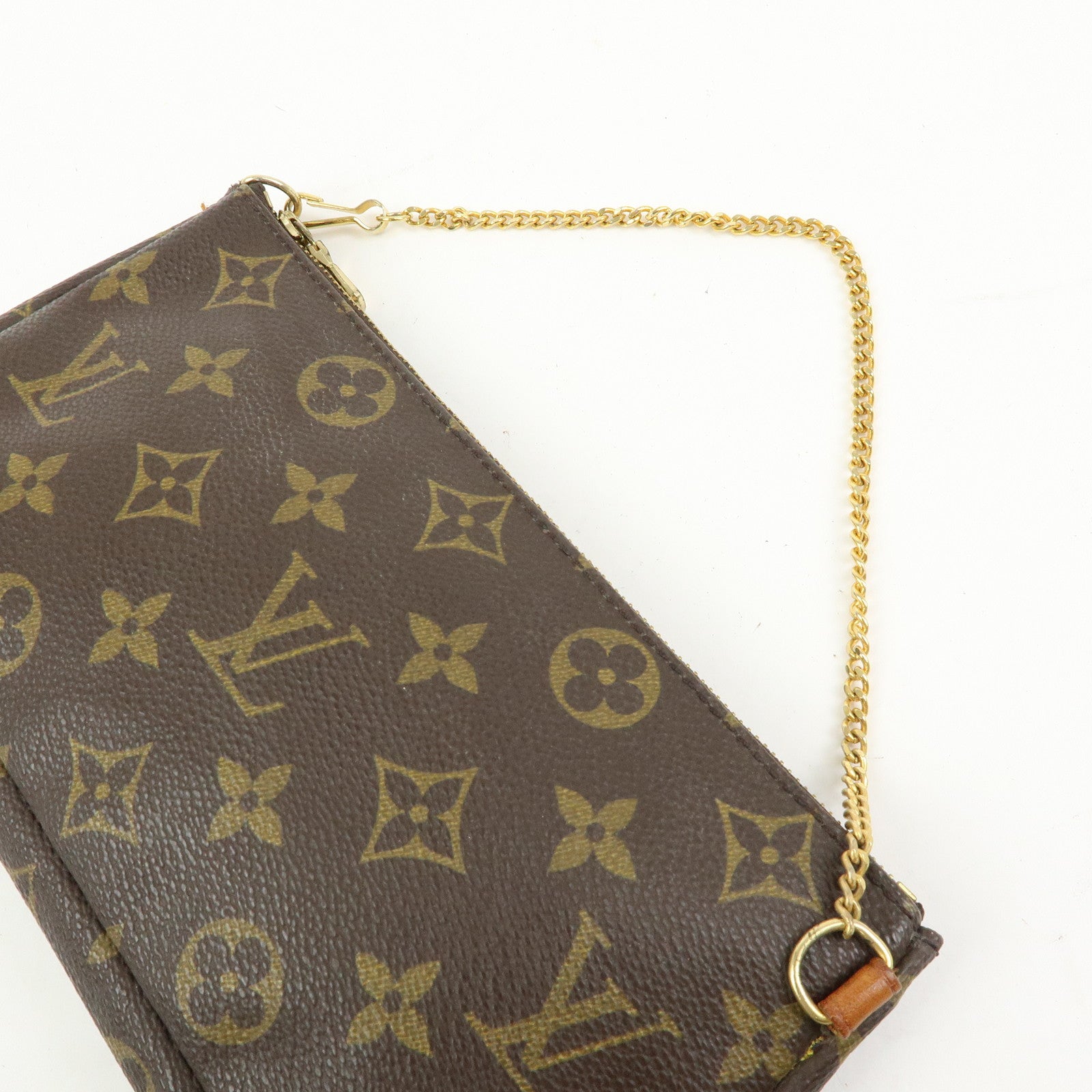 Louis Vuitton Monogram Canvas Mini Pouch For Sac Shopping GM Brown