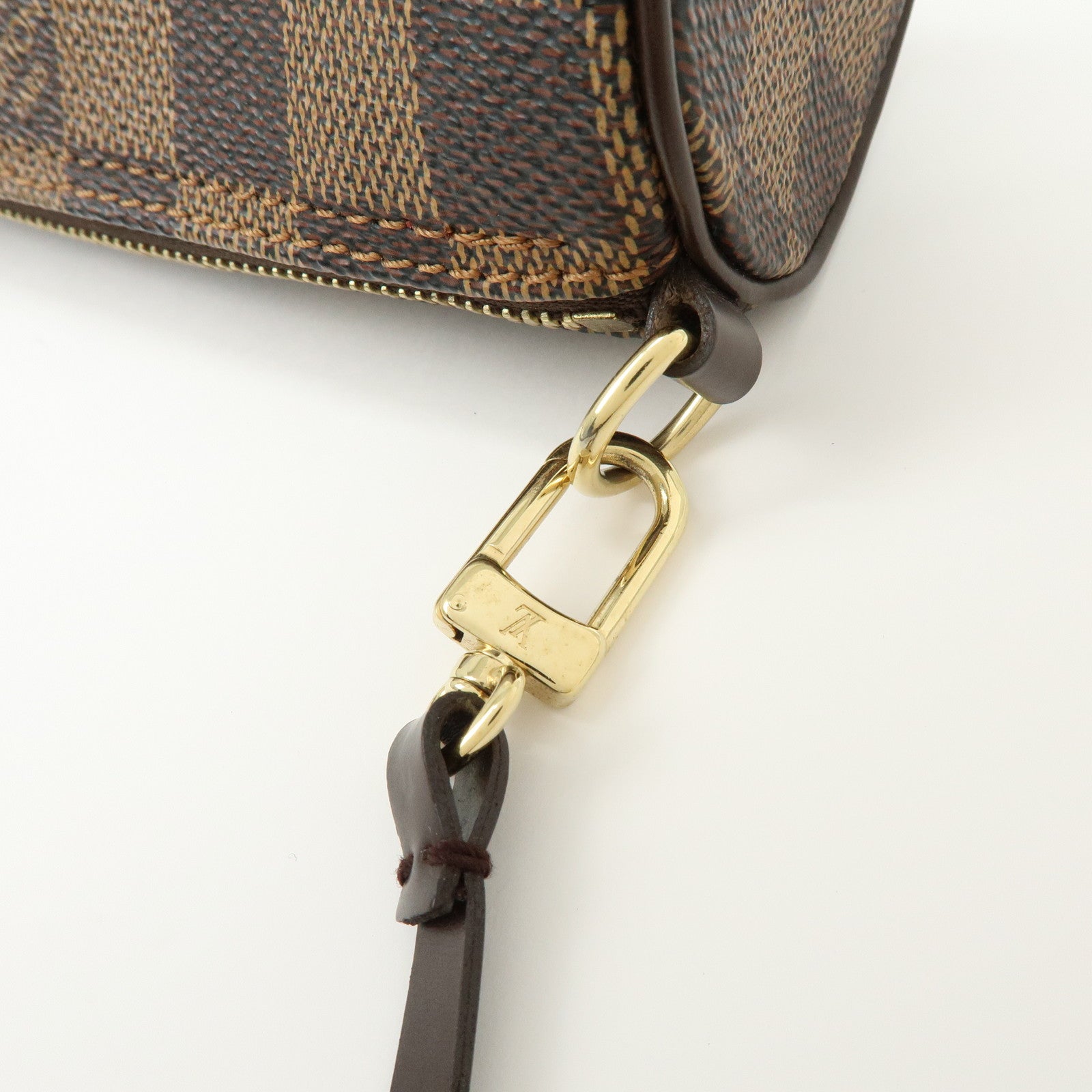 Louis Vuitton Damier Ebene Mini Pouch For Pappillon Bag Brown