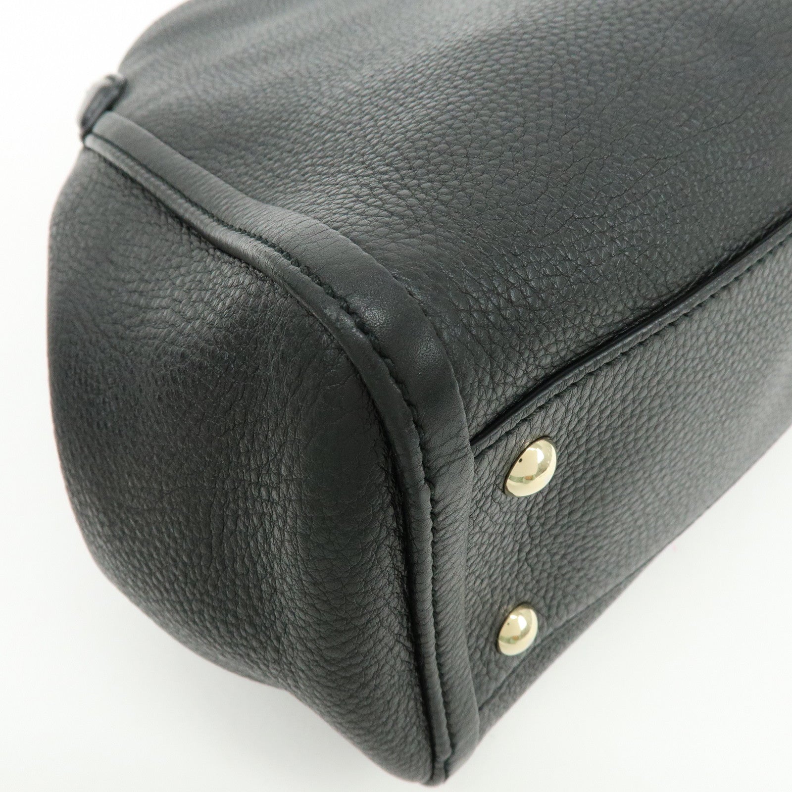 GUCCI SOHO Interlocking G 2Way Bag Hand Shoulder Bag Black 336751