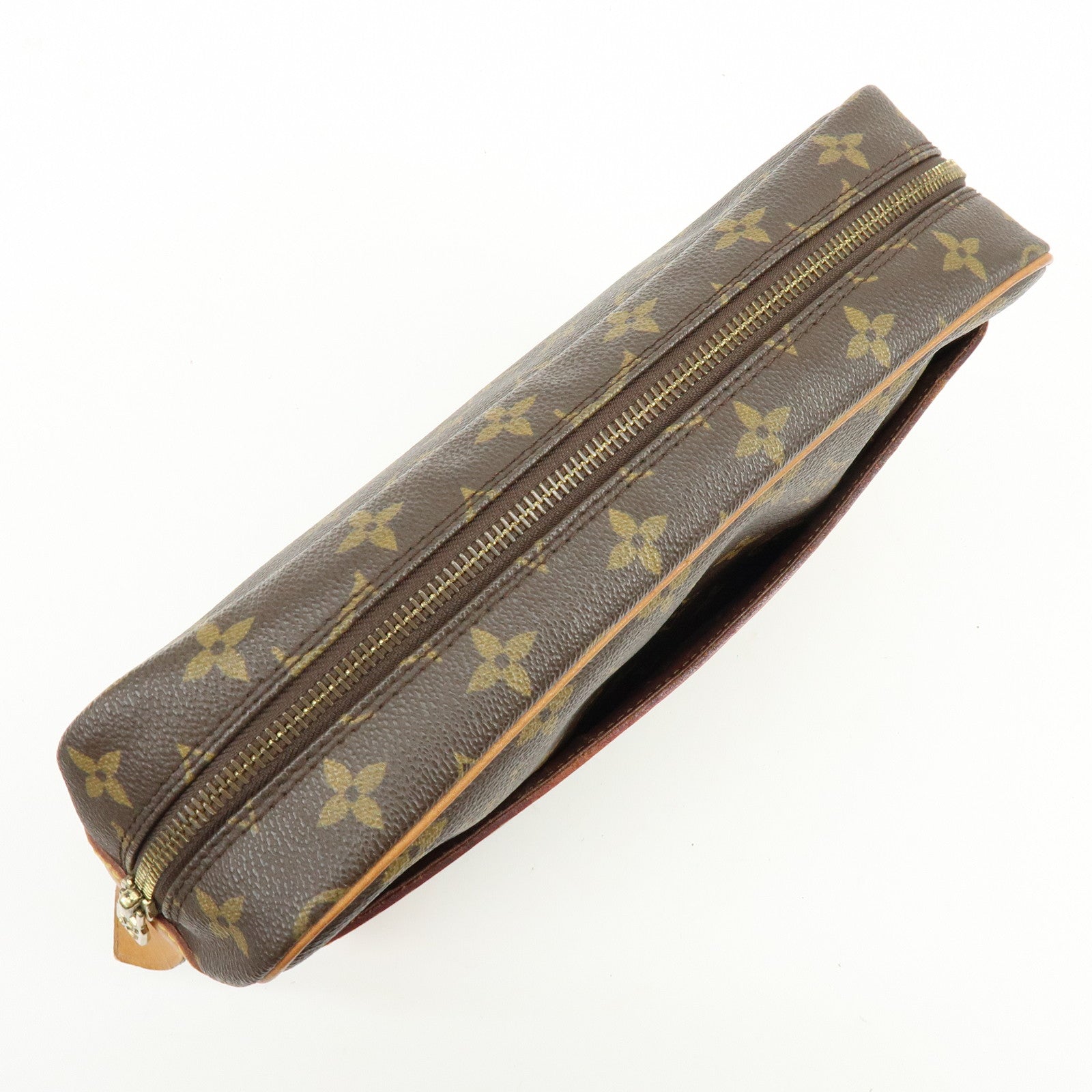 Louis Vuitton Monogram Compiegne 28 Pouch Clutch Bag Brown M51845