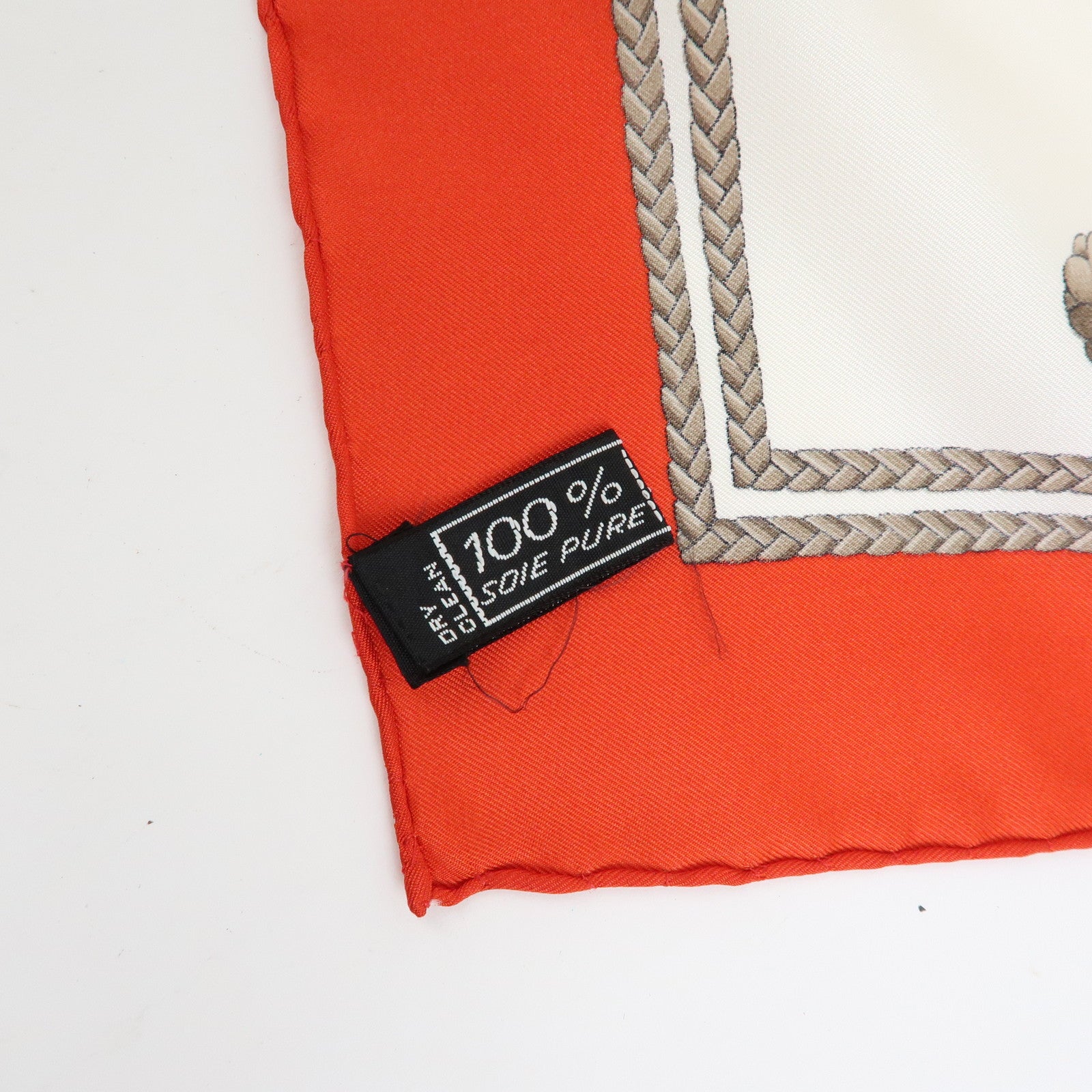 CELINE Silk 100% Scarf Hunting Hounds Horseback Riders Red White