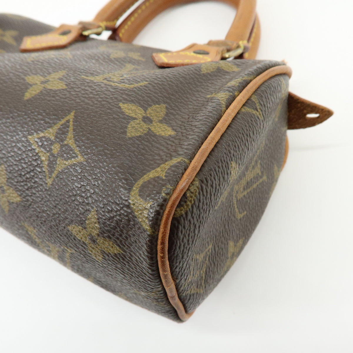Louis Vuitton Monogram Mini Speedy Hand Bag Brown M41534