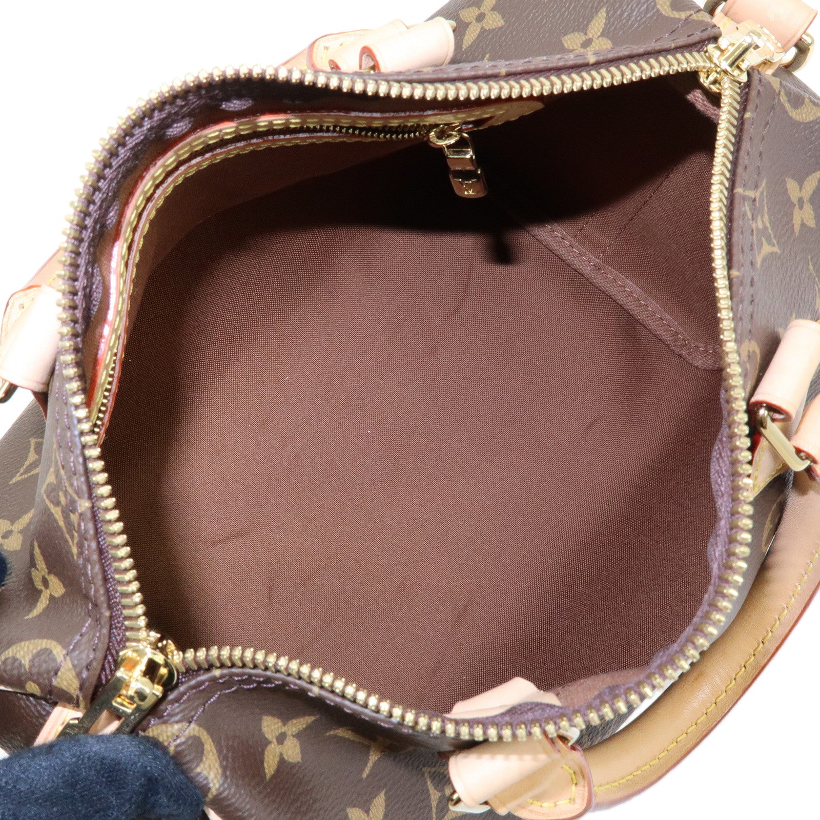 Louis Vuitton Monogram Speedy Bandouliere 25 2Way Bag Brown M46977
