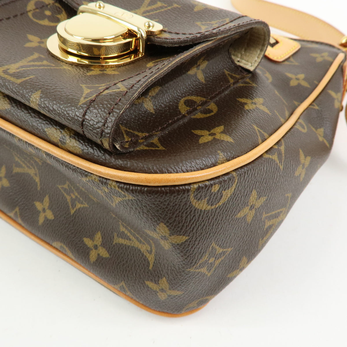 Louis Vuitton Monogram Hudson GM Shoulder Crossbody Bag  Brown M40045