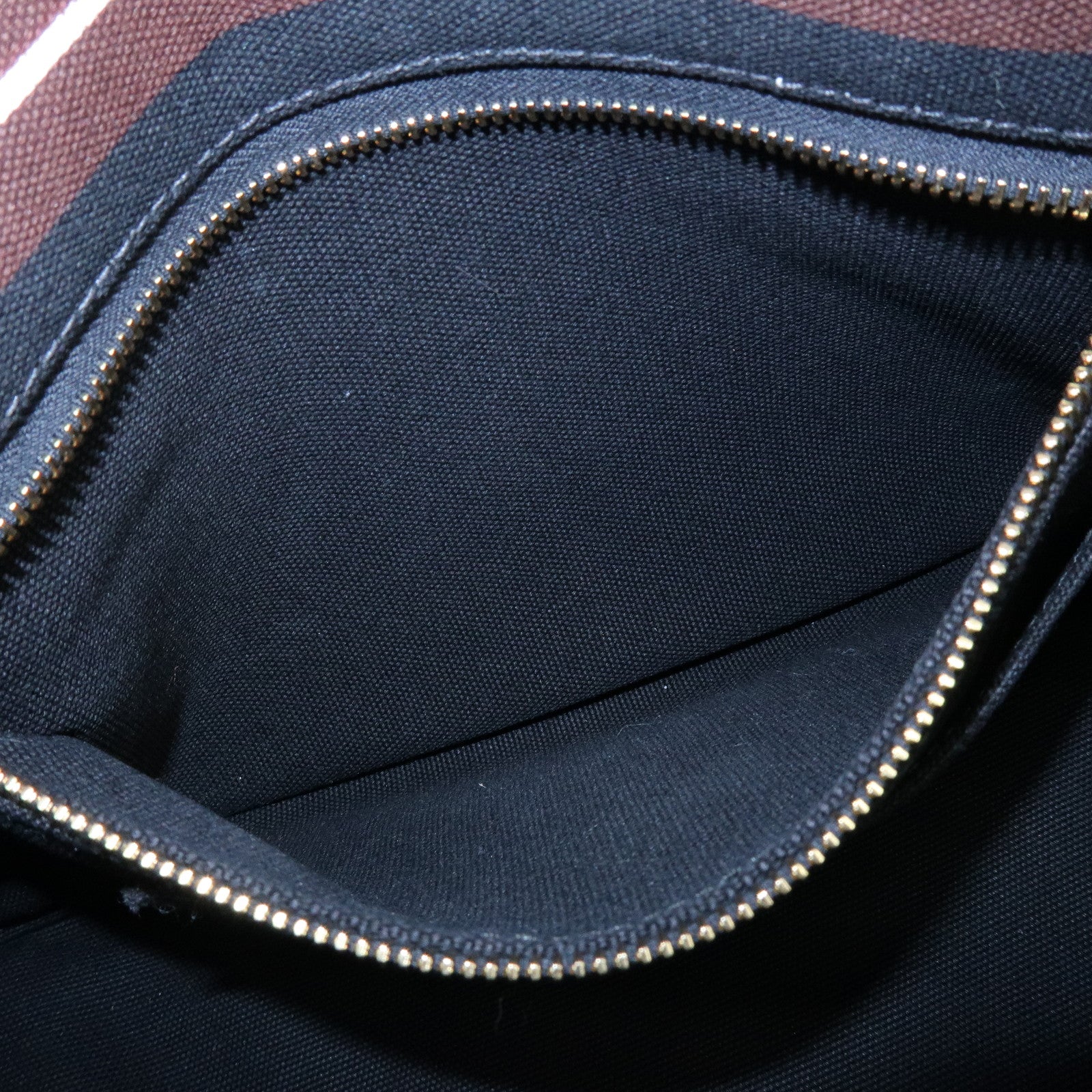 PRADA Canapa Triangle Logo Canvas 2Way Bag Hand Bag Striped B2642B