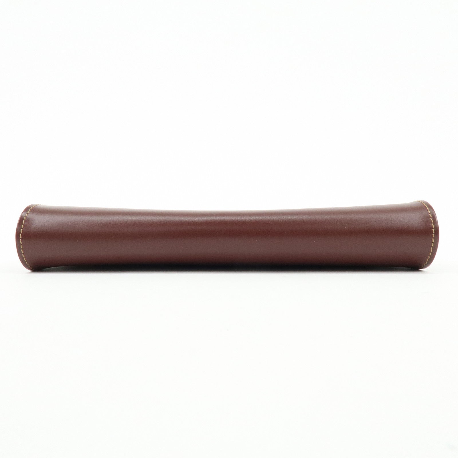 Cartier Must de Cartier Leather Clutch Bag Flat Pouch Bordeaux