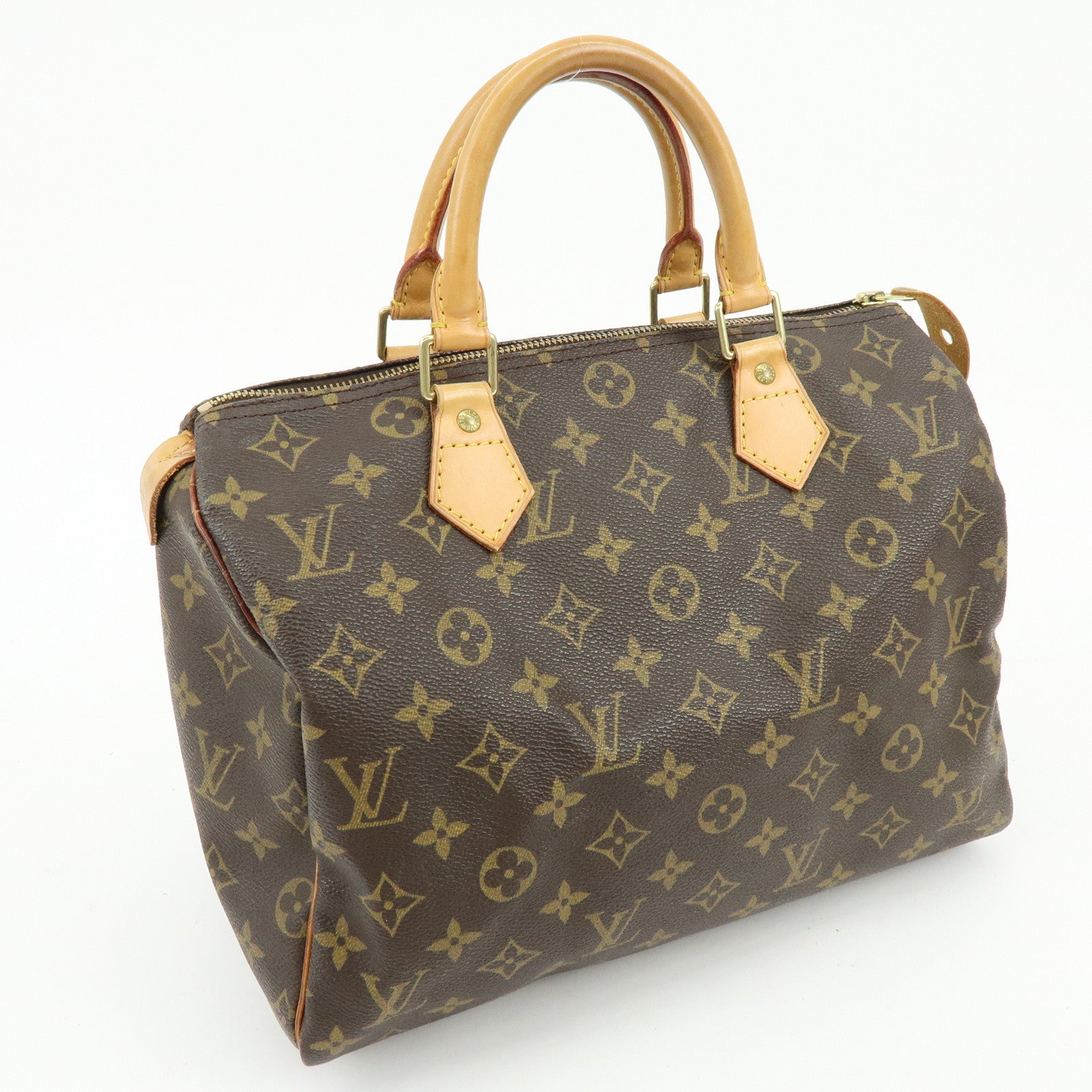 Louis Vuitton Monogram Speedy 30 Boston Bag Hand Bag Brown M41526