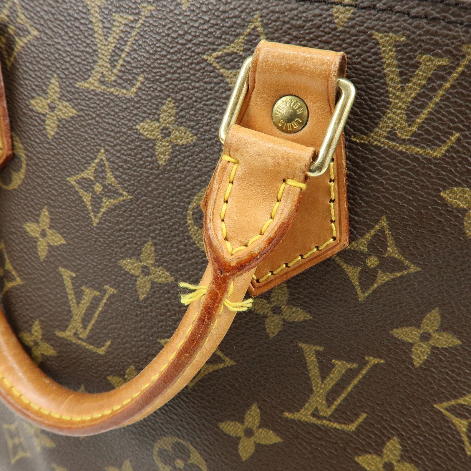 Louis Vuitton Monogram Canvas Alma Hand Bag Brown M51130