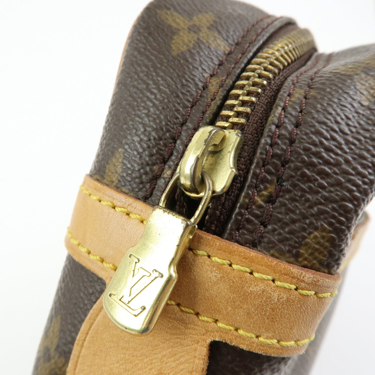 Louis Vuitton Monogram Compiegne 28 Pouch Clutch Bag Brown M51845