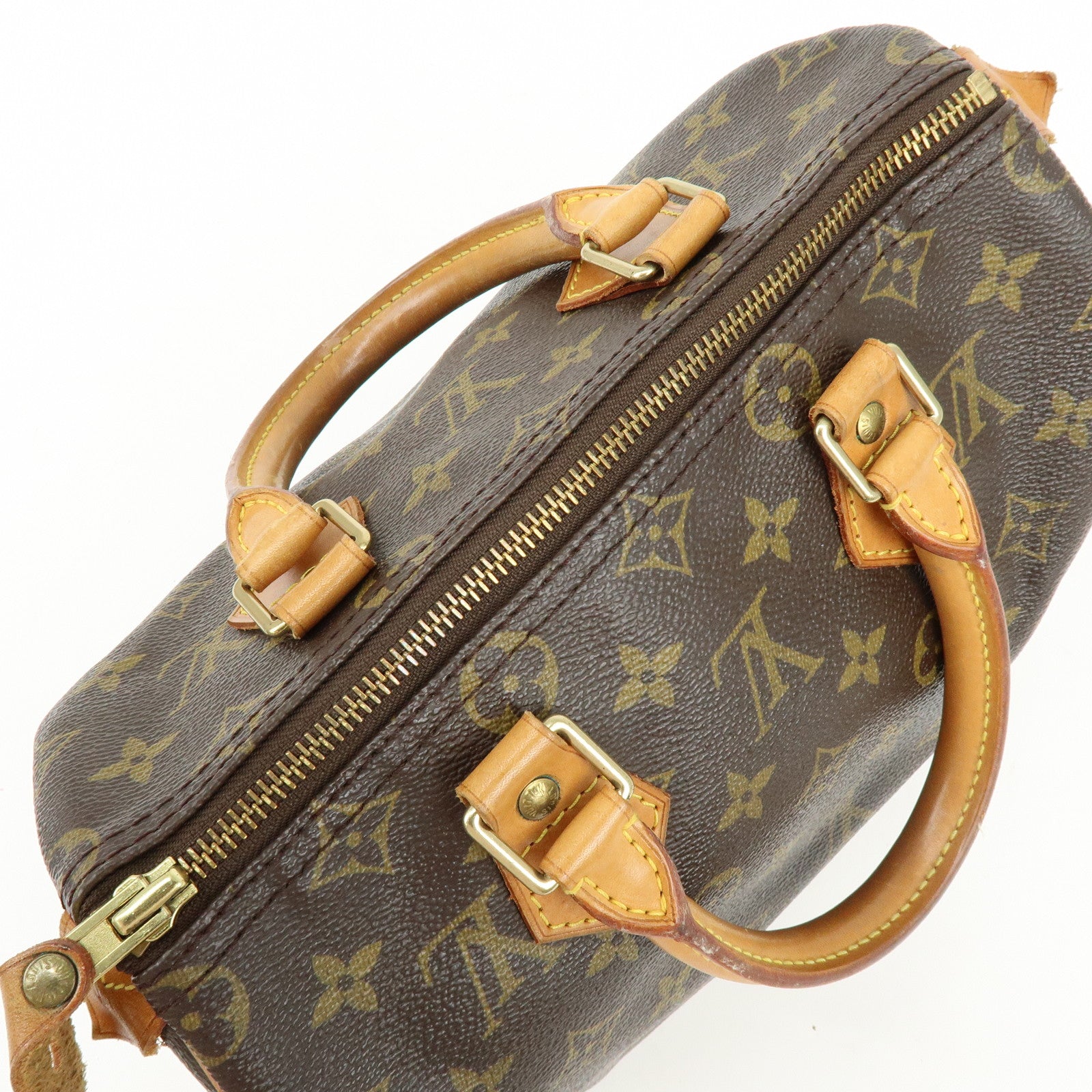 Louis Vuitton Monogram Speedy 25 Boston Bag Hand Bag Brown M41528