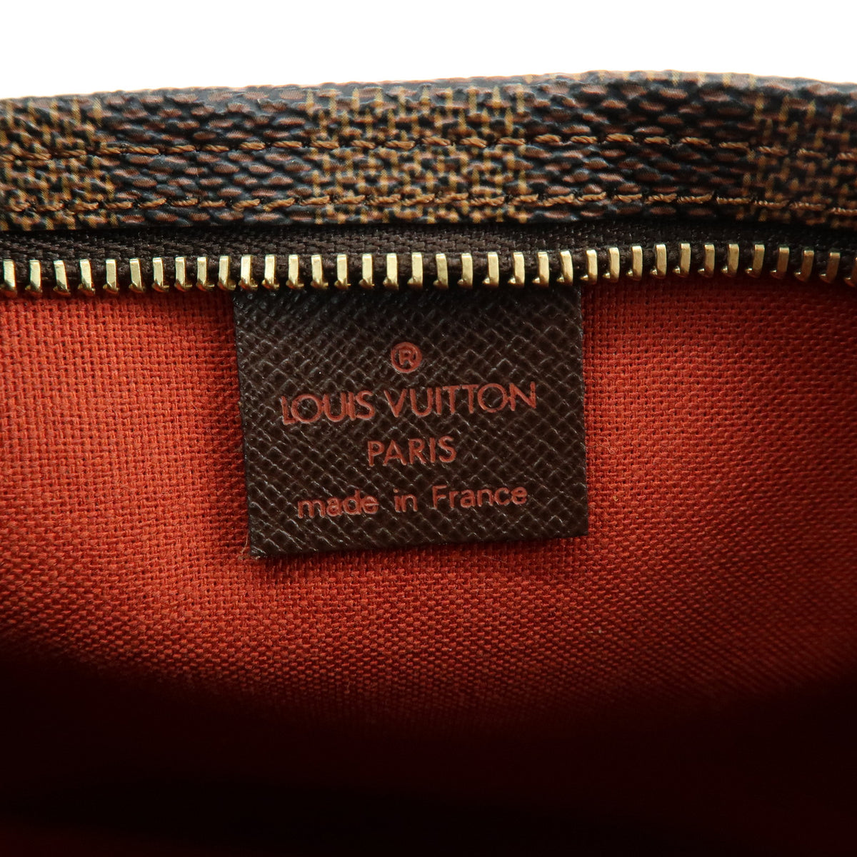 Louis Vuitton Damier Trousse Makeup Accessory Pouch Hand Bag N51982