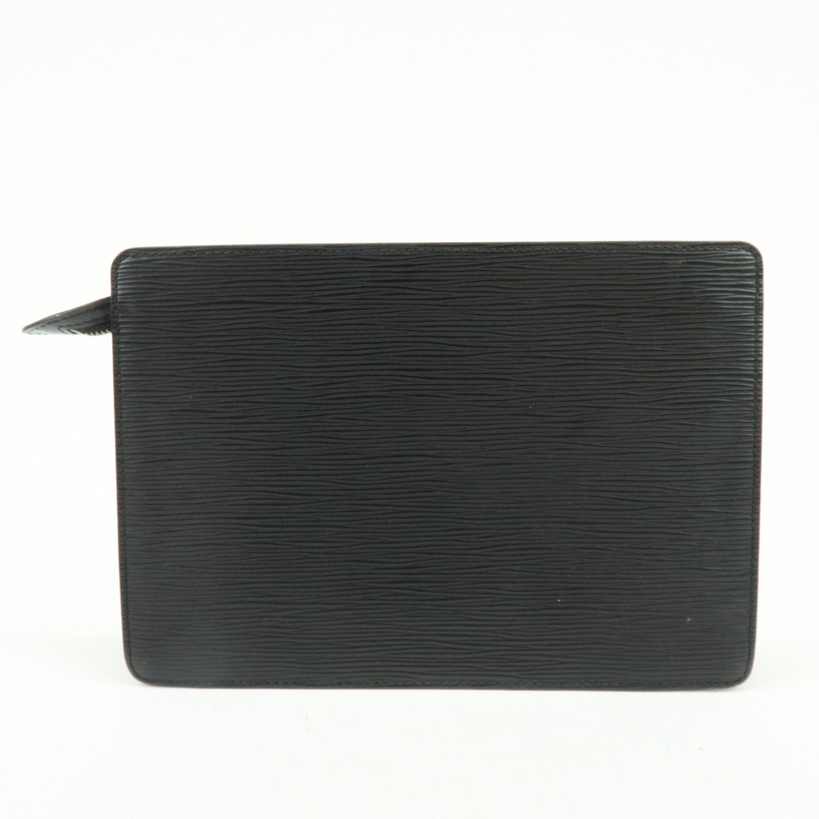 Louis Vuitton Epi Pochette Homme Clutch Bag Flat Pouch Noir M52522