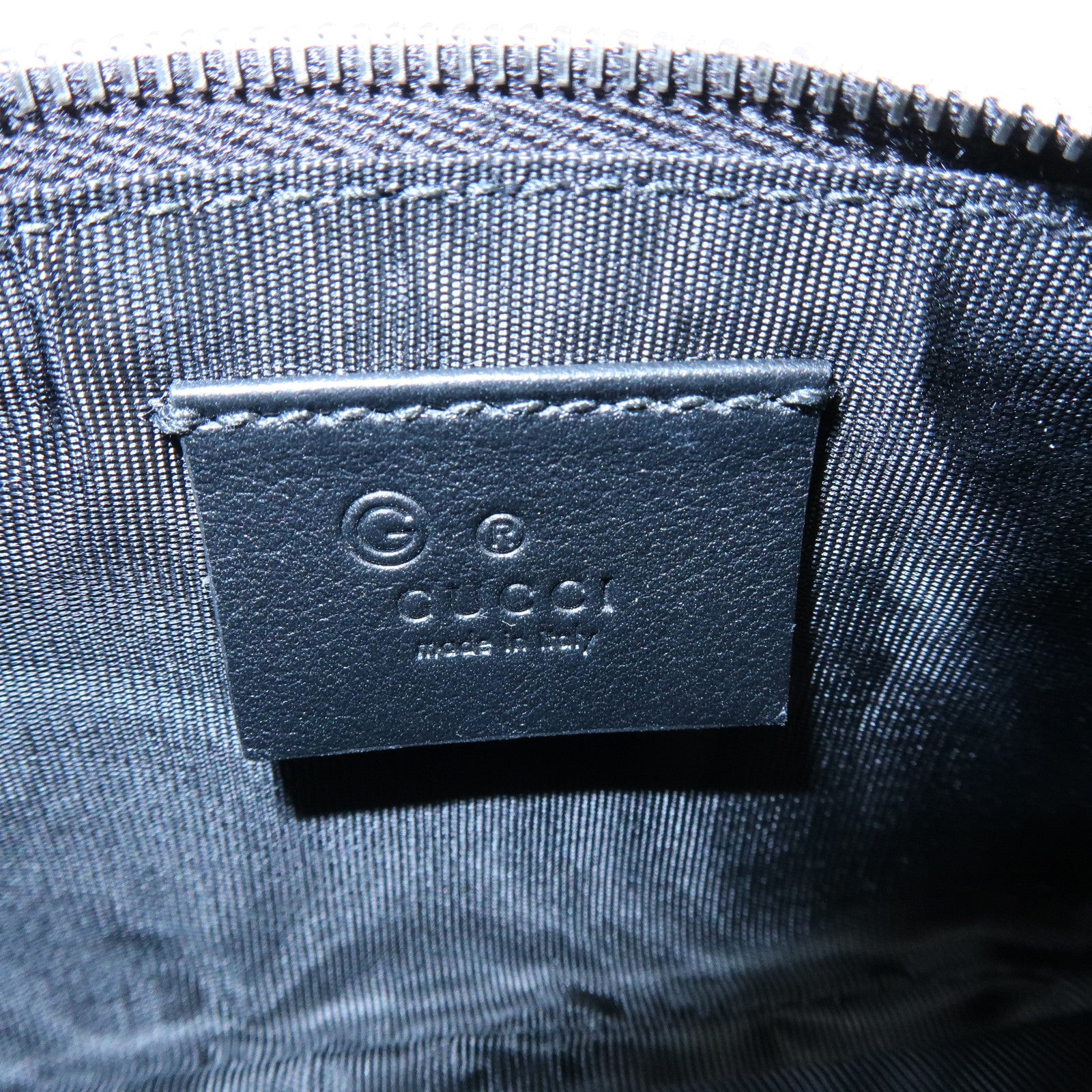 GUCCI  Microguccissima Calf Leather Coin Case Black 544476