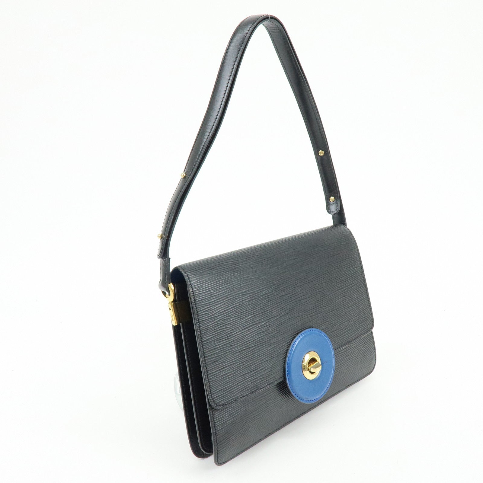 Louis Vuitton Free Run Epi Leather Shoulder Bag Noir Blue M52415