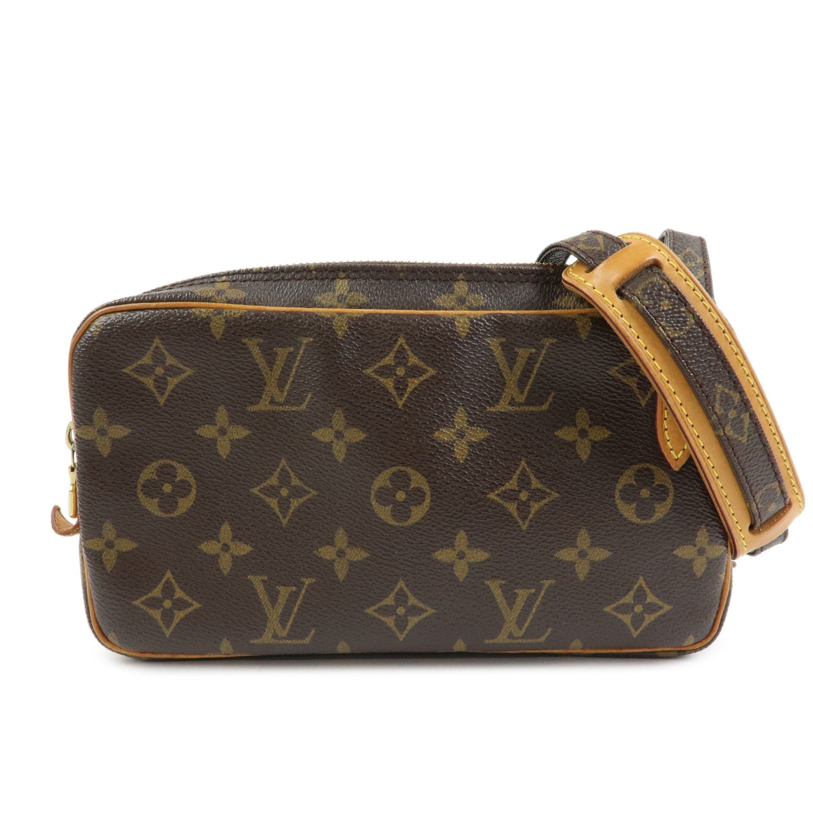 Louis Vuitton Monogram Pochette Marly Bandouliere Bag Brown M51828