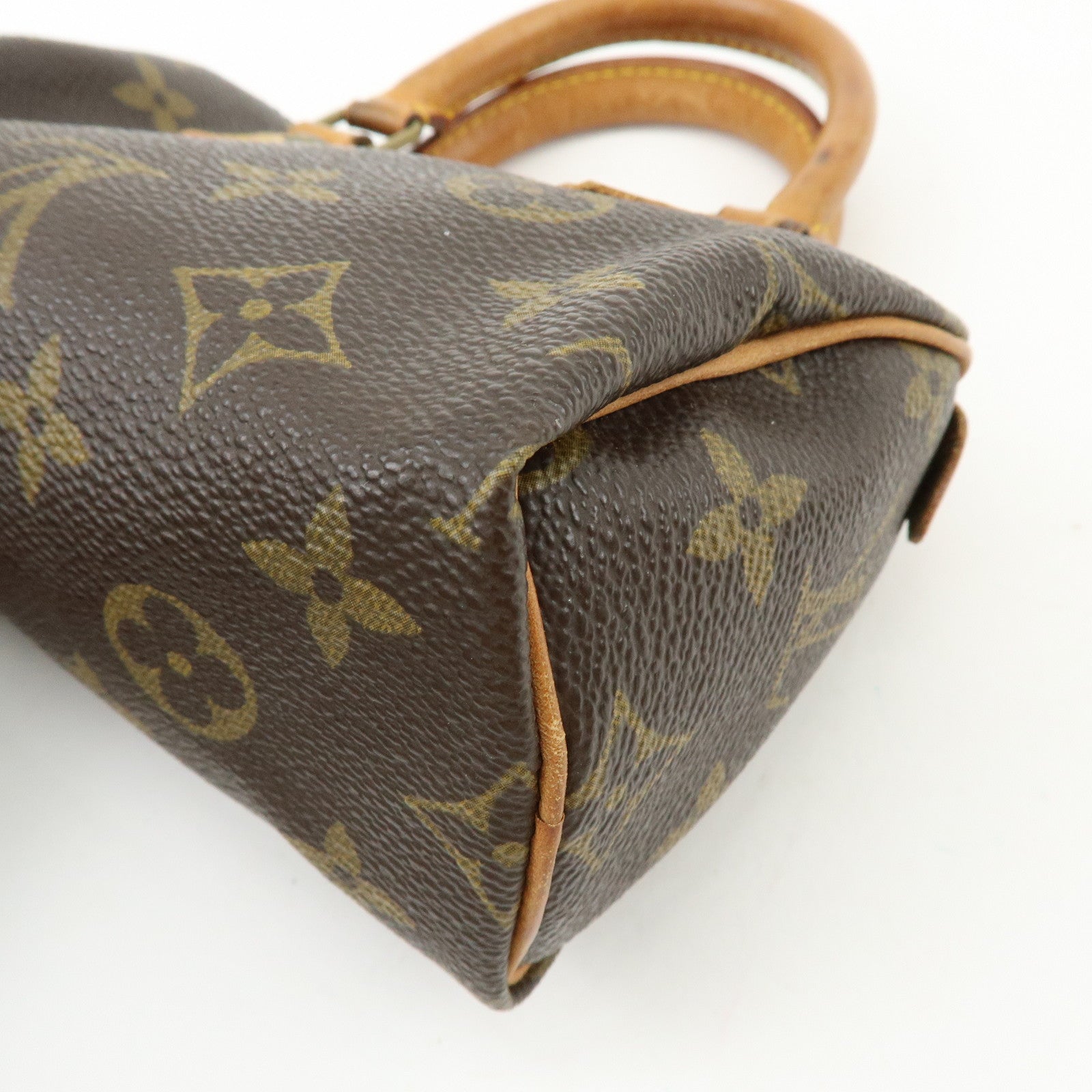 Louis Vuitton Monogram Mini Speedy Hand Bag and Strap Brown M41534 Lot