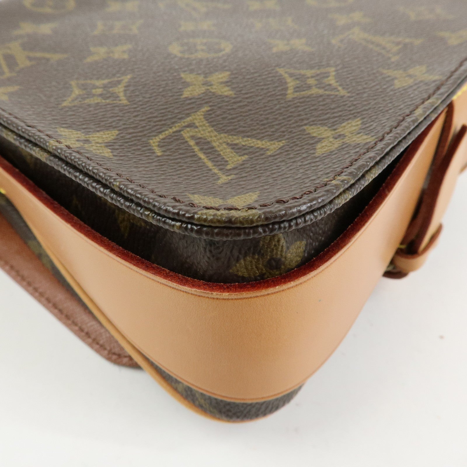 Louis Vuitton Monogram Cartouchiere MM  Shoulder Bag Brown M51253