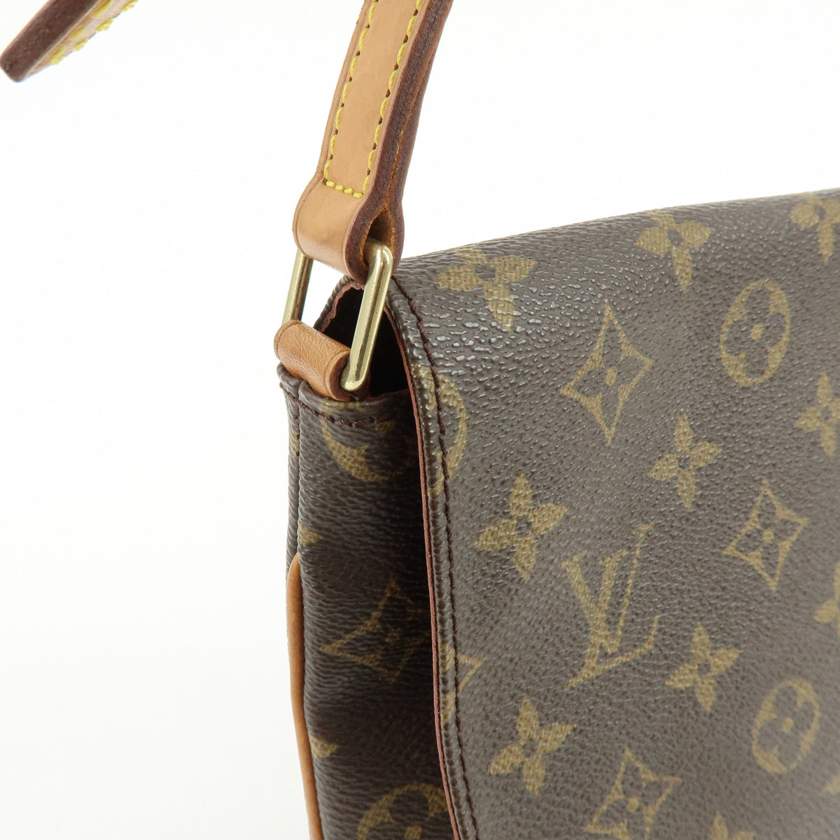 Louis Vuitton Monogram Musette Tango Short Shoulder Bag Brown M51257