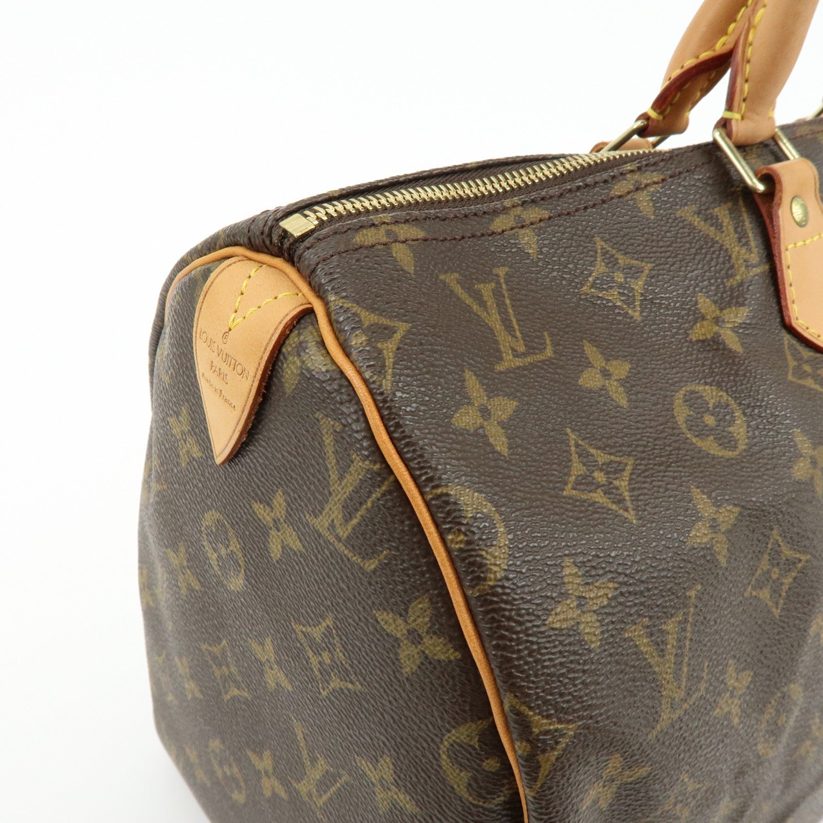 Louis Vuitton Monogram Speedy 40 Hand Bag Boston Bag Brown M41522
