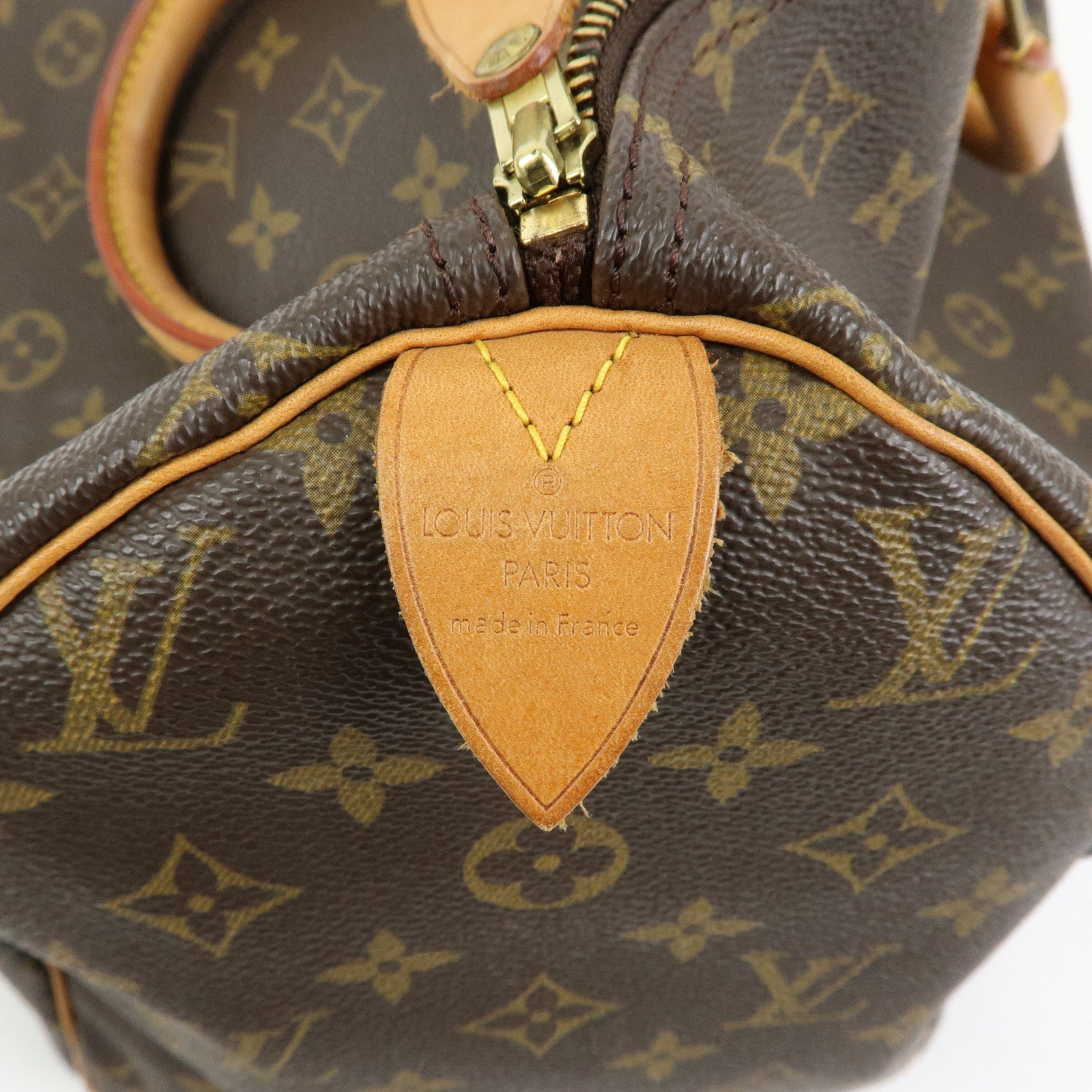 Louis Vuitton Monogram Speedy 40 Hand Bag Boston Bag Brown M41522
