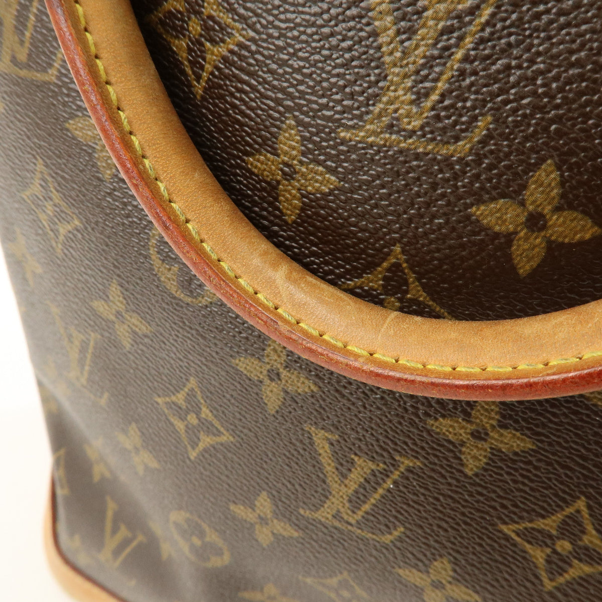 Louis Vuitton Monogram Lockit Vertical Hand Bag Brown M40103