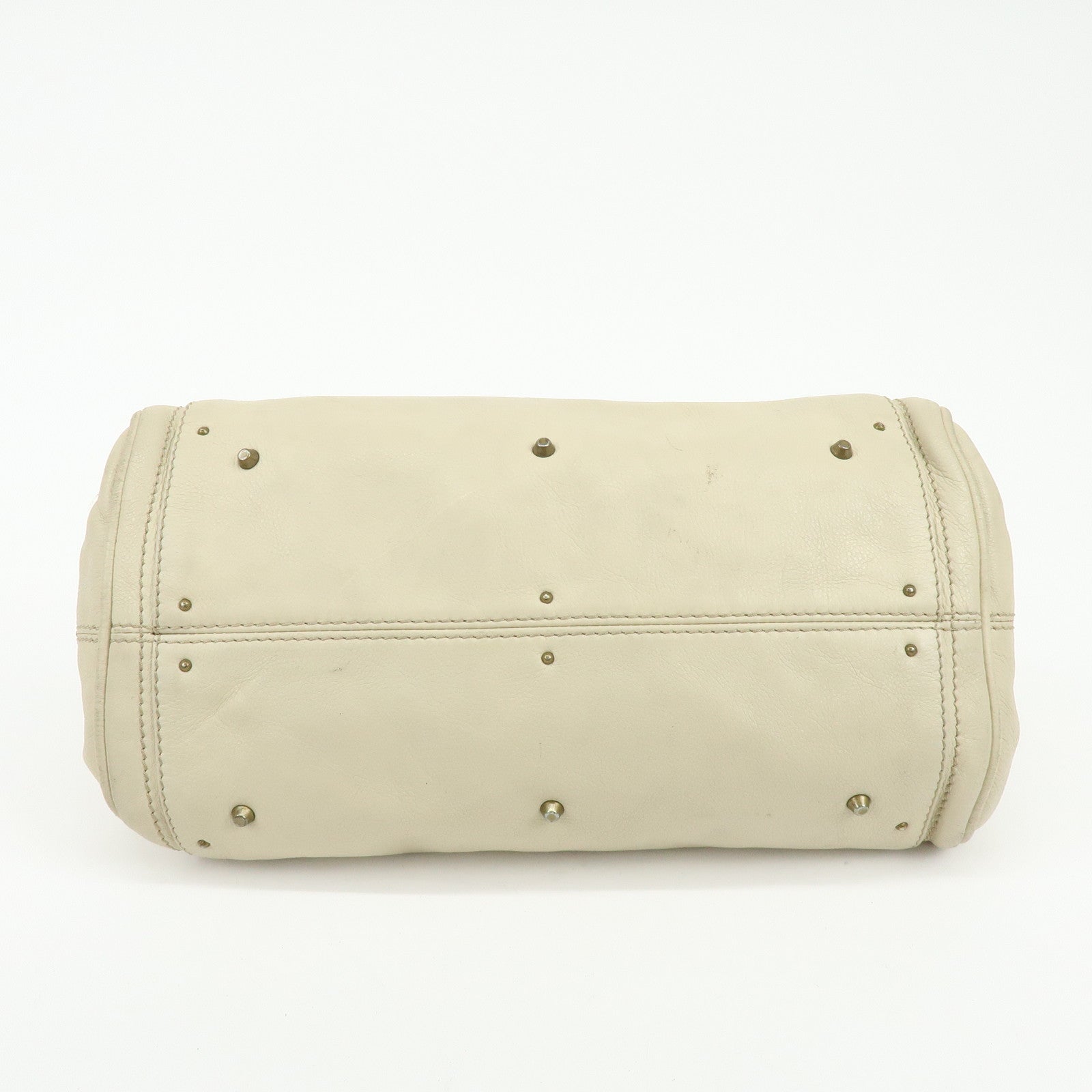 Chloe Paddington Leather Shoulder Bag Hand Bag Ivory