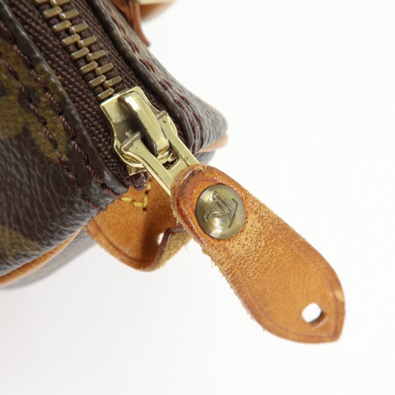 Louis Vuitton Monogram Mini Speedy Shoulder Hand Bag Brown M41534