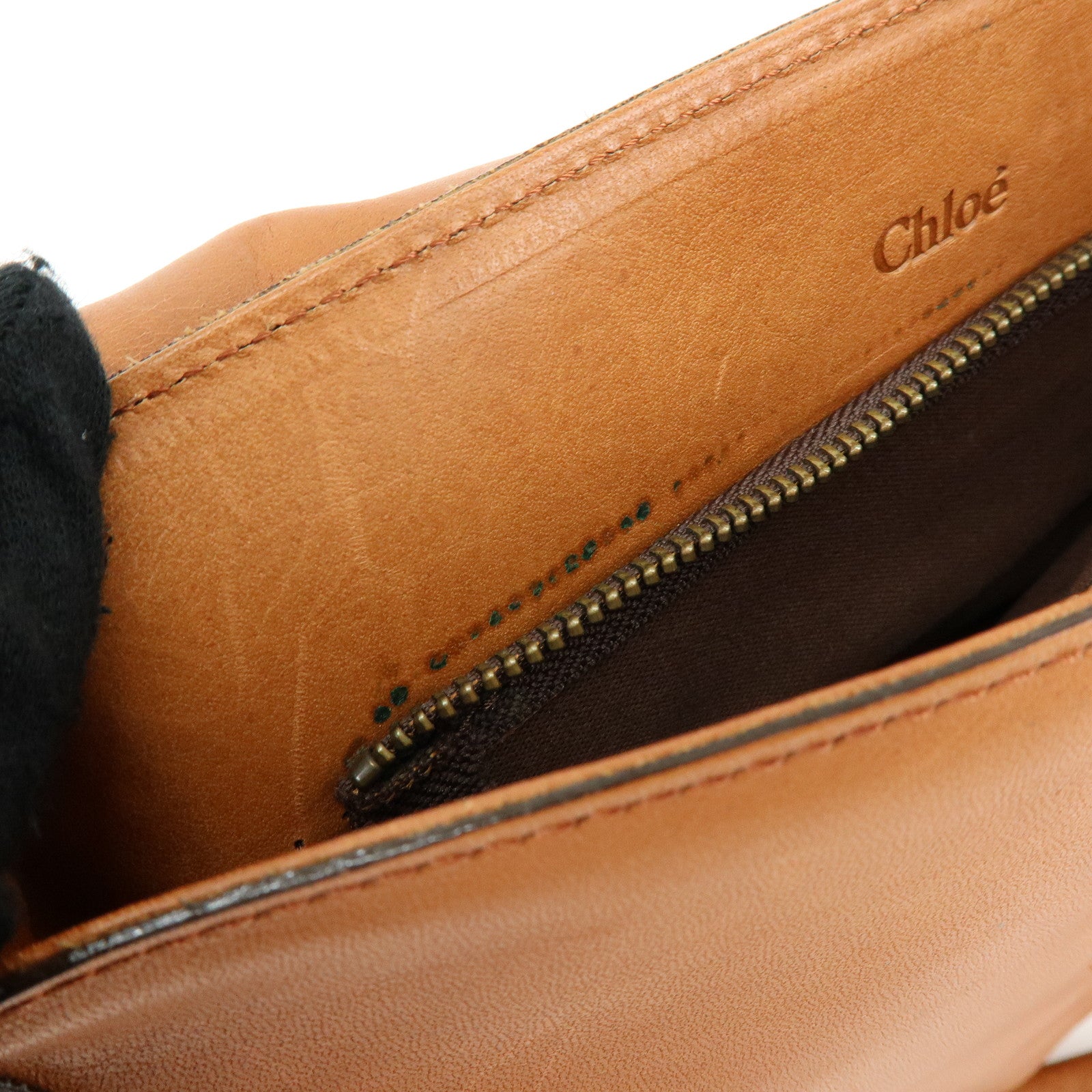 Chloe Eloise Leather Shoulder Bag Crossbody Bag  Brown