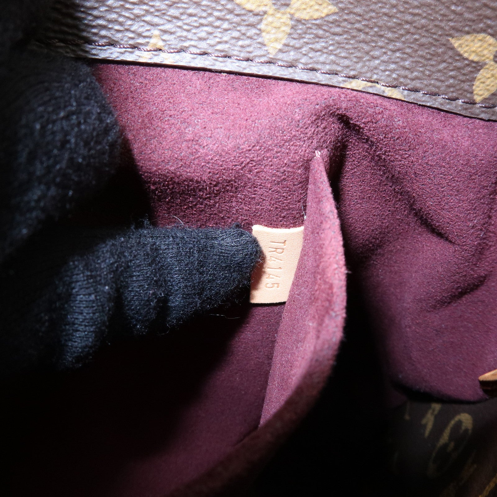 Louis Vuitton Monogram Montaigne MM 2Way Bag Hand Bag Brown M41056