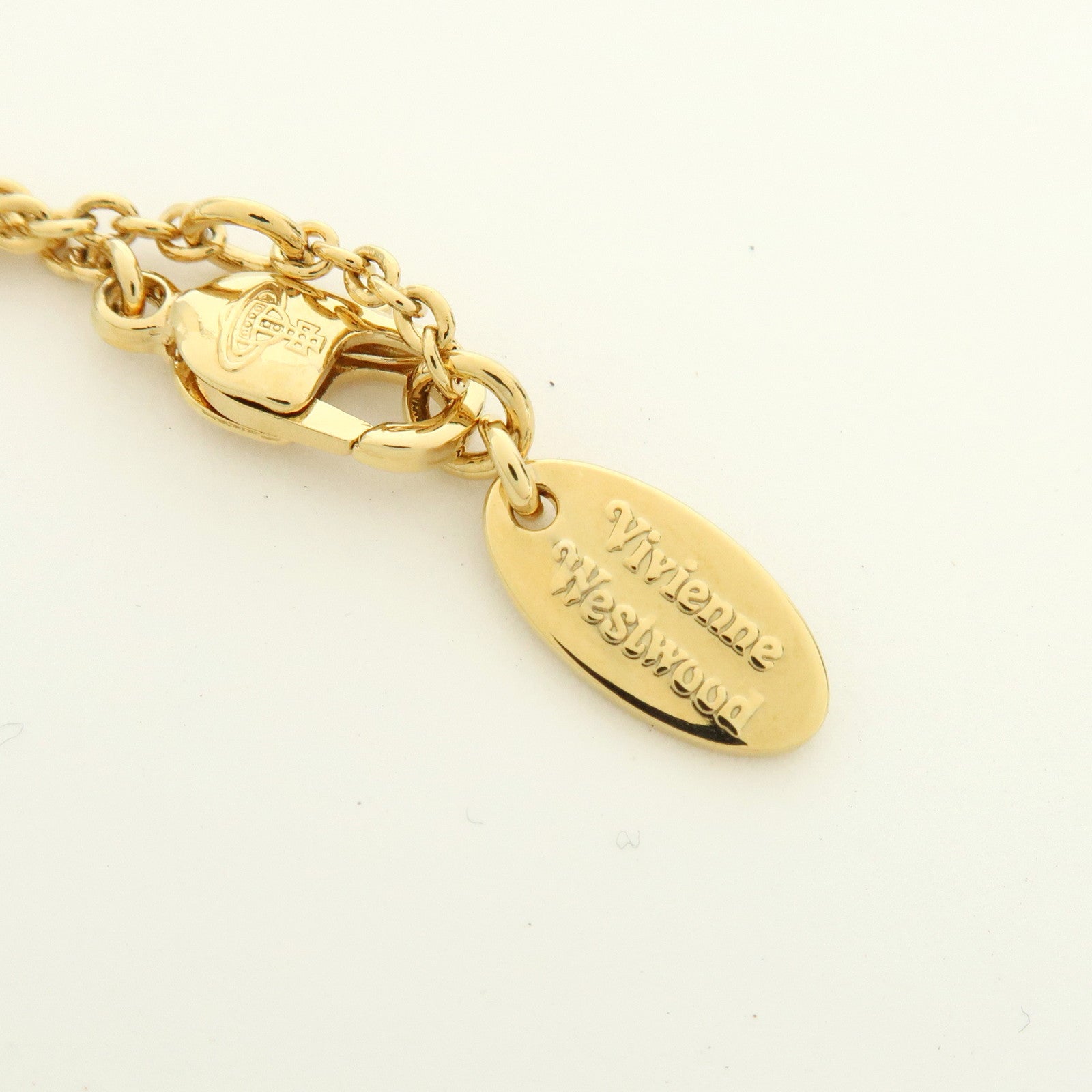 Vivienne Westwood Petra Metal Bracelet Heart Motif Gold