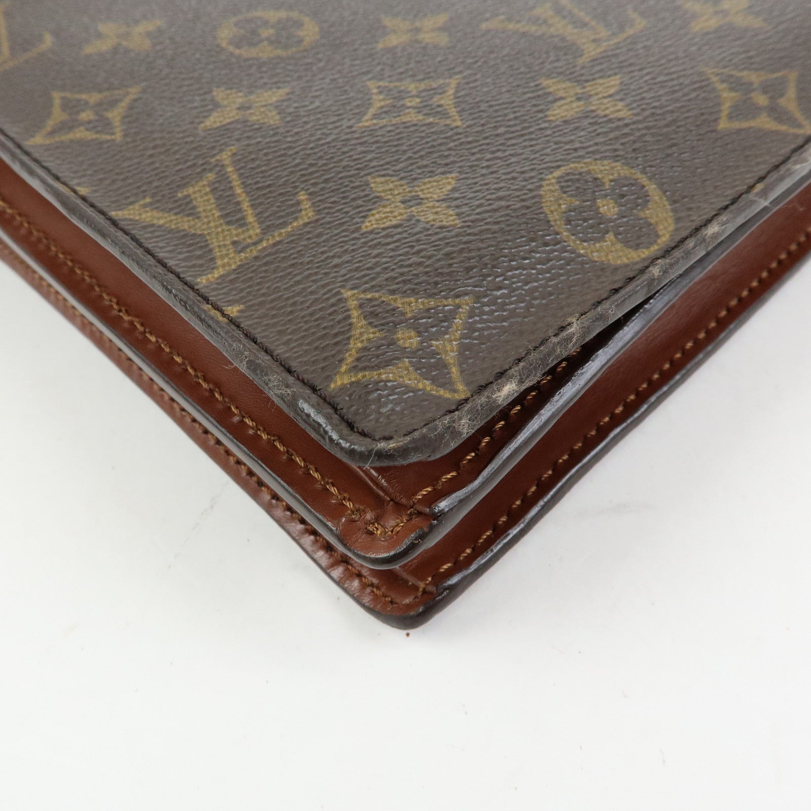 Louis Vuitton Monogram Canvas Enghien Shoulder Bag Brown M51205