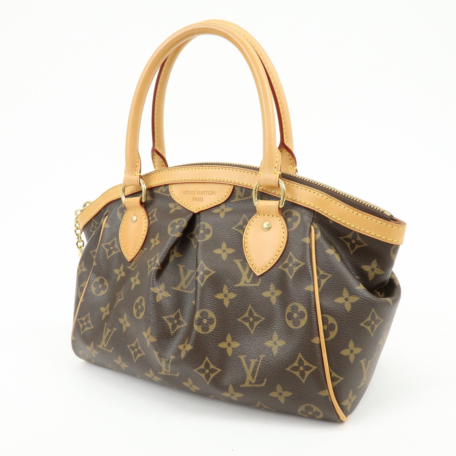 Louis Vuitton Monogram Canvas Tivoli PM Hand Bag Brown M40143