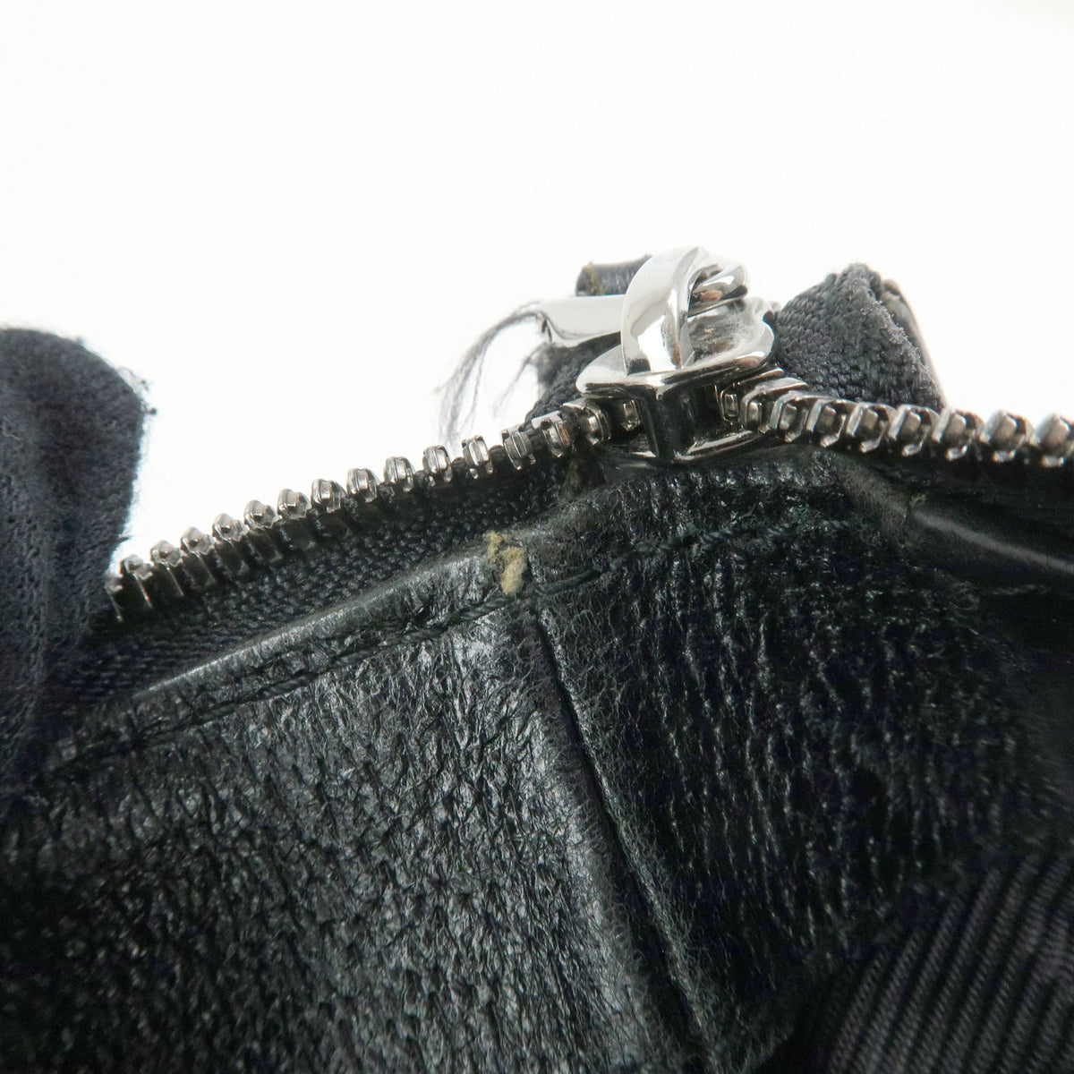 GUCCI GG Canvas Leather Shoulder Bag Crossbody Bag Black 114273