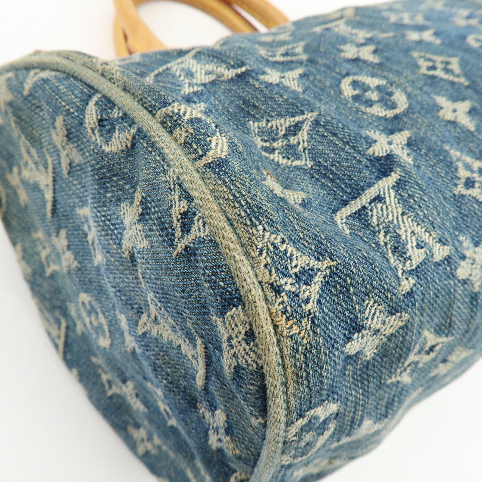 Louis Vuitton Monogram Denim Neo Speedy Boston Bag Blue M95019